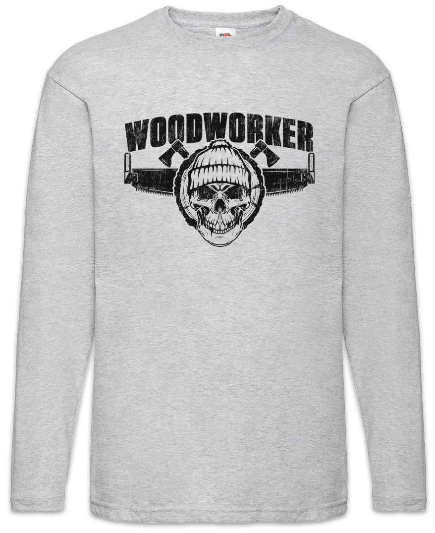 Langarmshirt Woodworker V Langarm T-Shirt Holzfäller Axt Waldarbeiter Förster