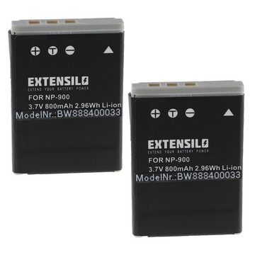 Extensilo Ersatz für Sanyo 02491-0015-00 für Kamera-Akku Li-Ion 800 mAh (3,7 V)