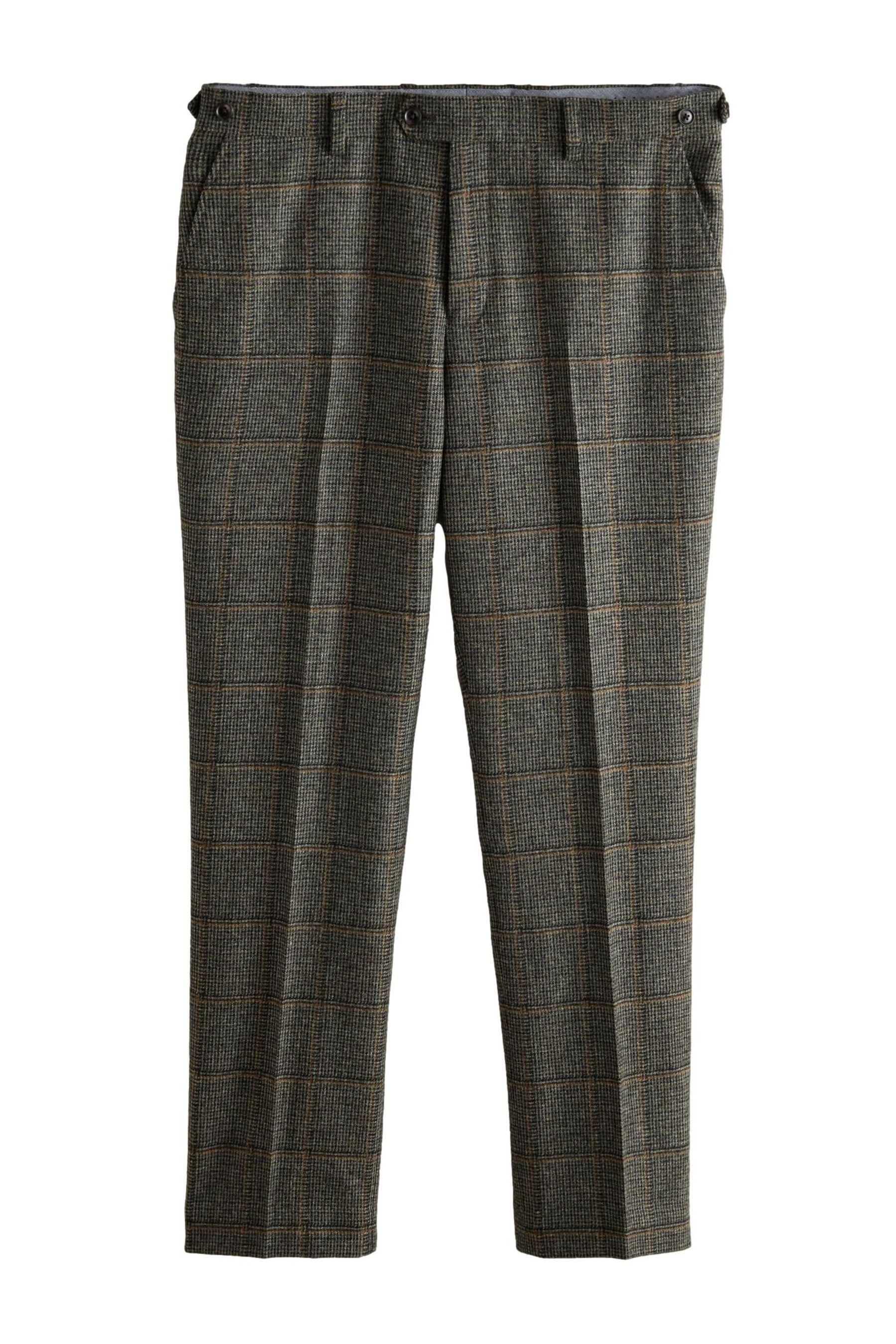 Anzughose Signature Karierte Anzughose, Tweed-Wolle