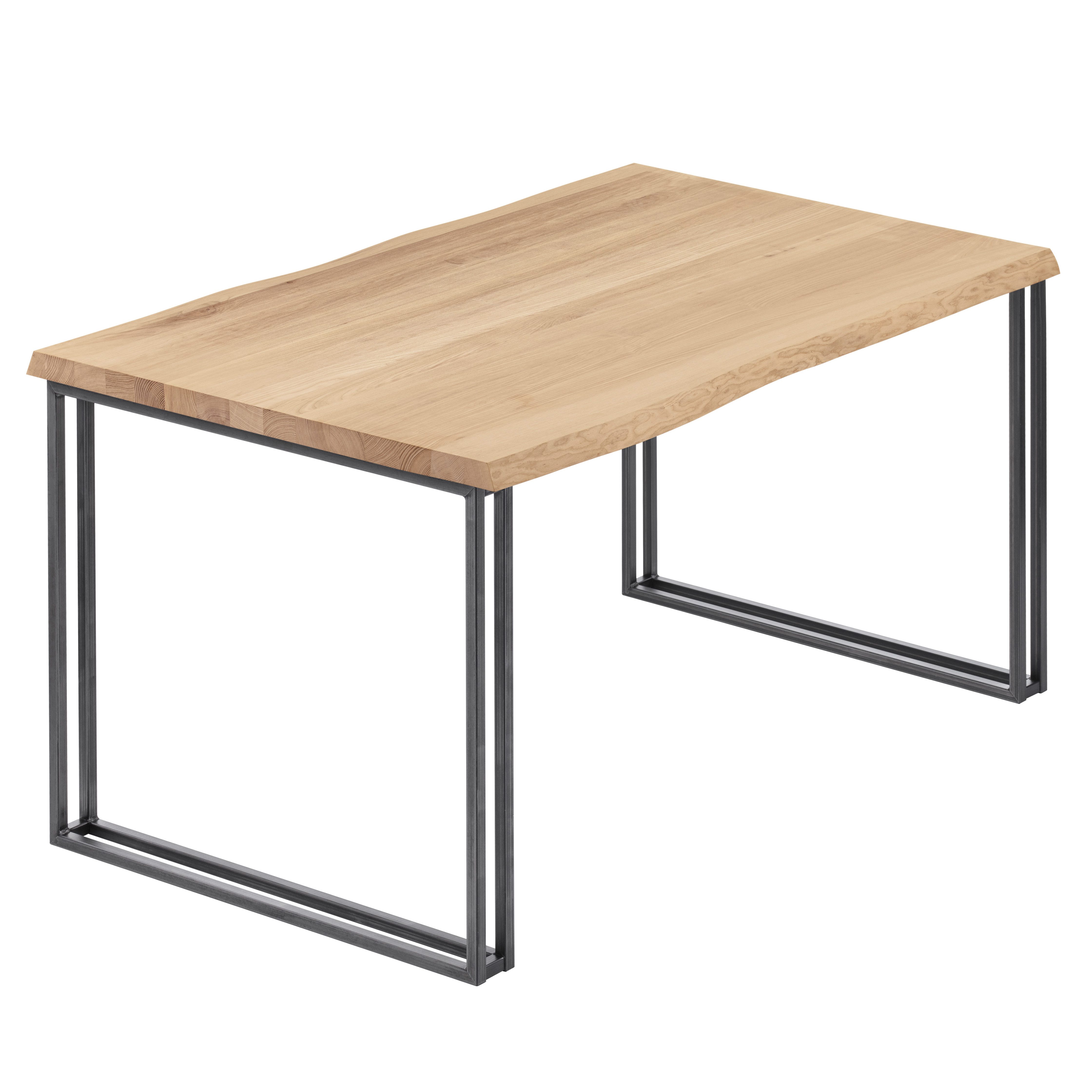 LAMO Manufaktur Baumkantentisch Frame Esstisch Massivholz günstig online kaufen