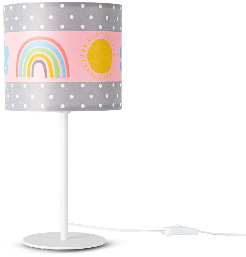 Regenbogen Sonne E14 Cosmo 962, Home Wolken Höhe Tischleuchte Ø ohne Leuchtmittel, Kinderzimmer Paco 36,5cm 18cm Lampe