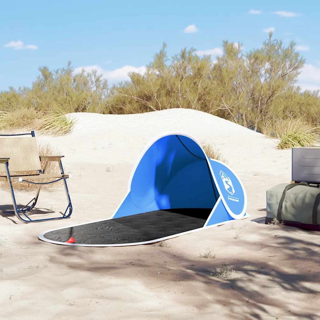 vidaXL Kuppelzelt Strandzelt Azurblau Pop-Up Wasserdicht, günstig online kaufen