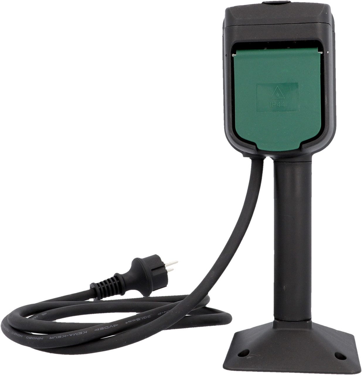 UNITEC Gartensteckdose UniTec WiFi Outdoor Steckdosen-Erdspieß 2-fach