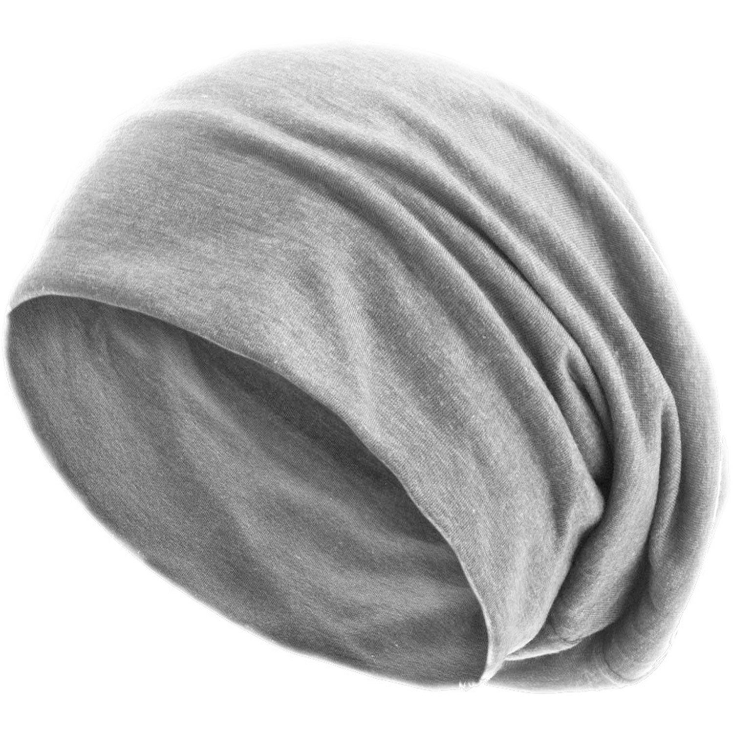 style3 Beanie (1-St) Mütze Damen Herren Haube Sommer Herbst XXL Chemo Schlafmütze Cap