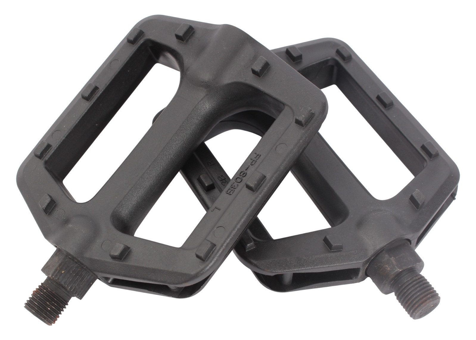 KHEbikes Fahrradpedale BMX Pedale KHE PRISM 9/16 Zoll PVC Schwarz (2-tlg., 1 Paar)