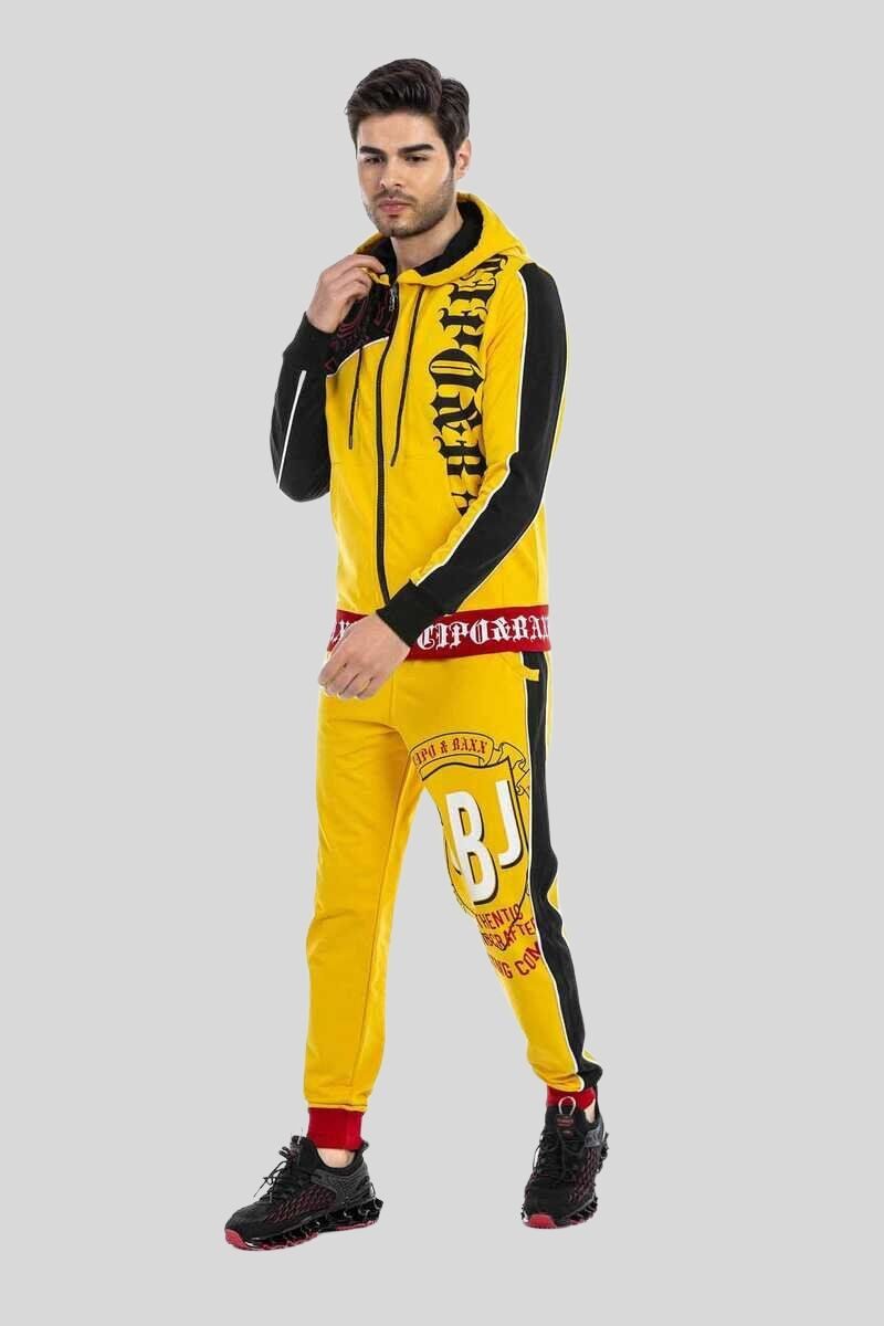 Cipo & Baxx Trainingsanzug HOMEWEAR (2-tlg), mit coolen Print-Motiven