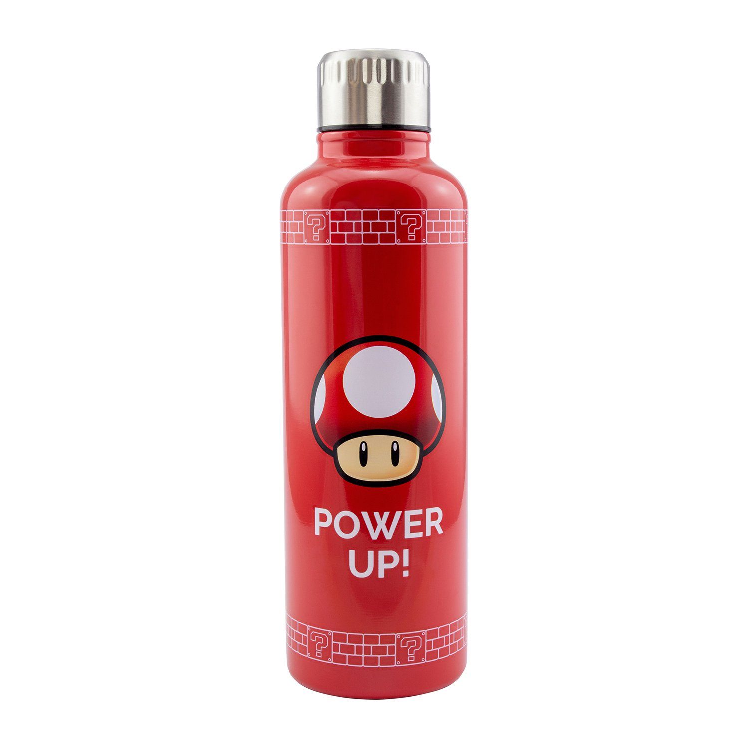 Up! Paladone Metall Backform Super Power Mario Trink flasche