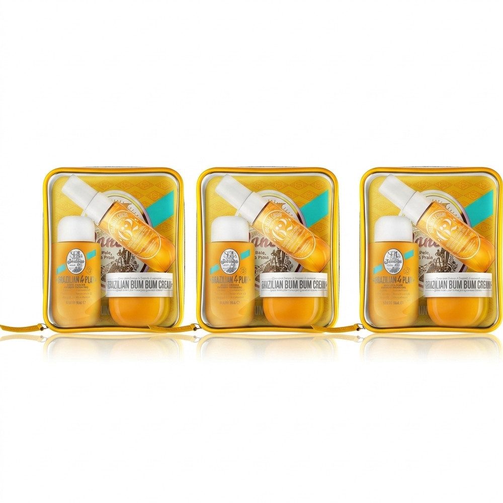 Sol de Janeiro Pflege-Geschenkset Sol de Janeiro Bum Bum Jet Set Luxus-Geschenkset 3er Set, 3-tlg., 3er Vorteilspack mit Bum Bum Jet Set Reise-Pflegesets