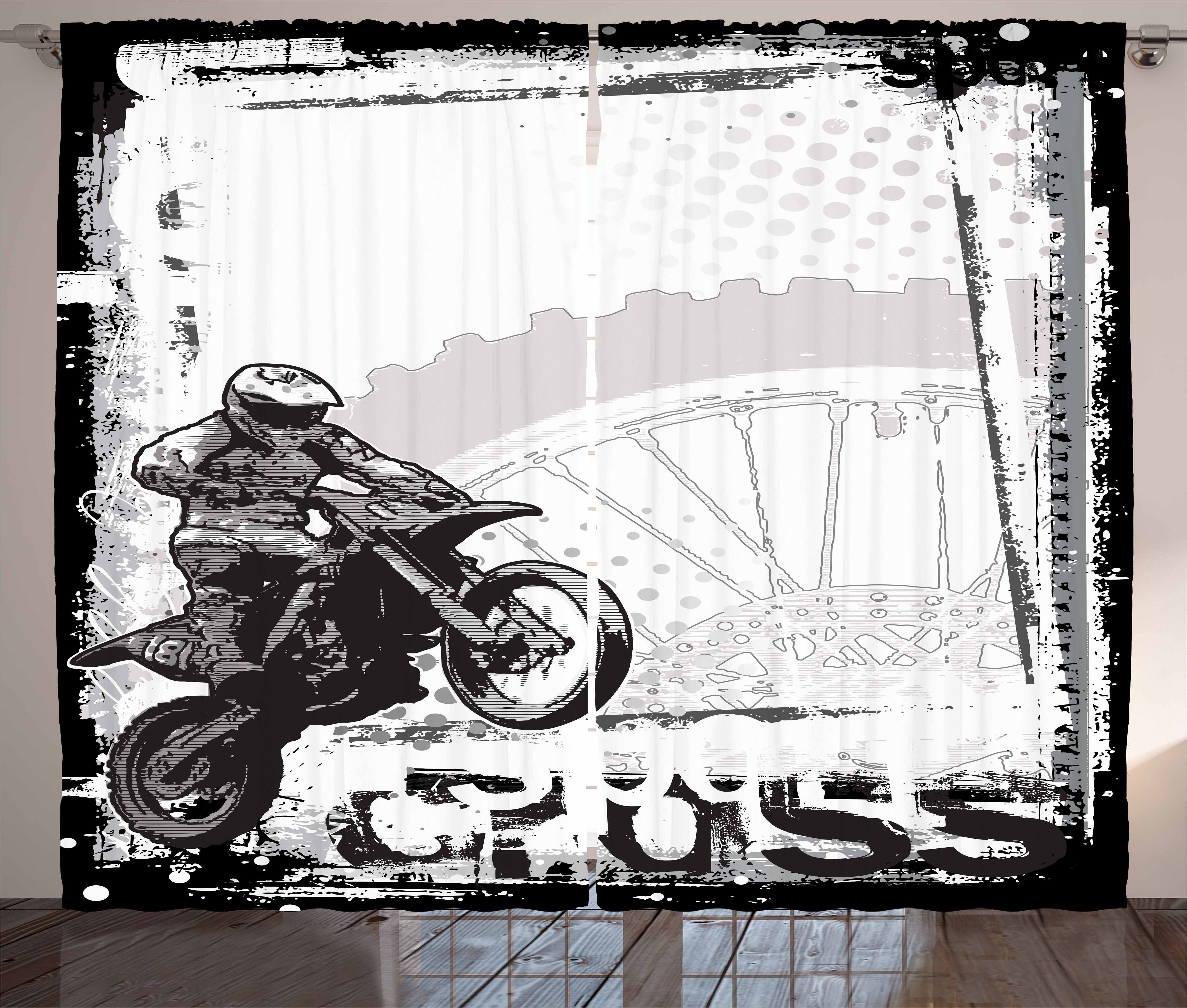 Motocross und Vorhang Schlafzimmer inspirativ Haken, mit Abakuhaus, Kräuselband Racer Gardine Schlaufen