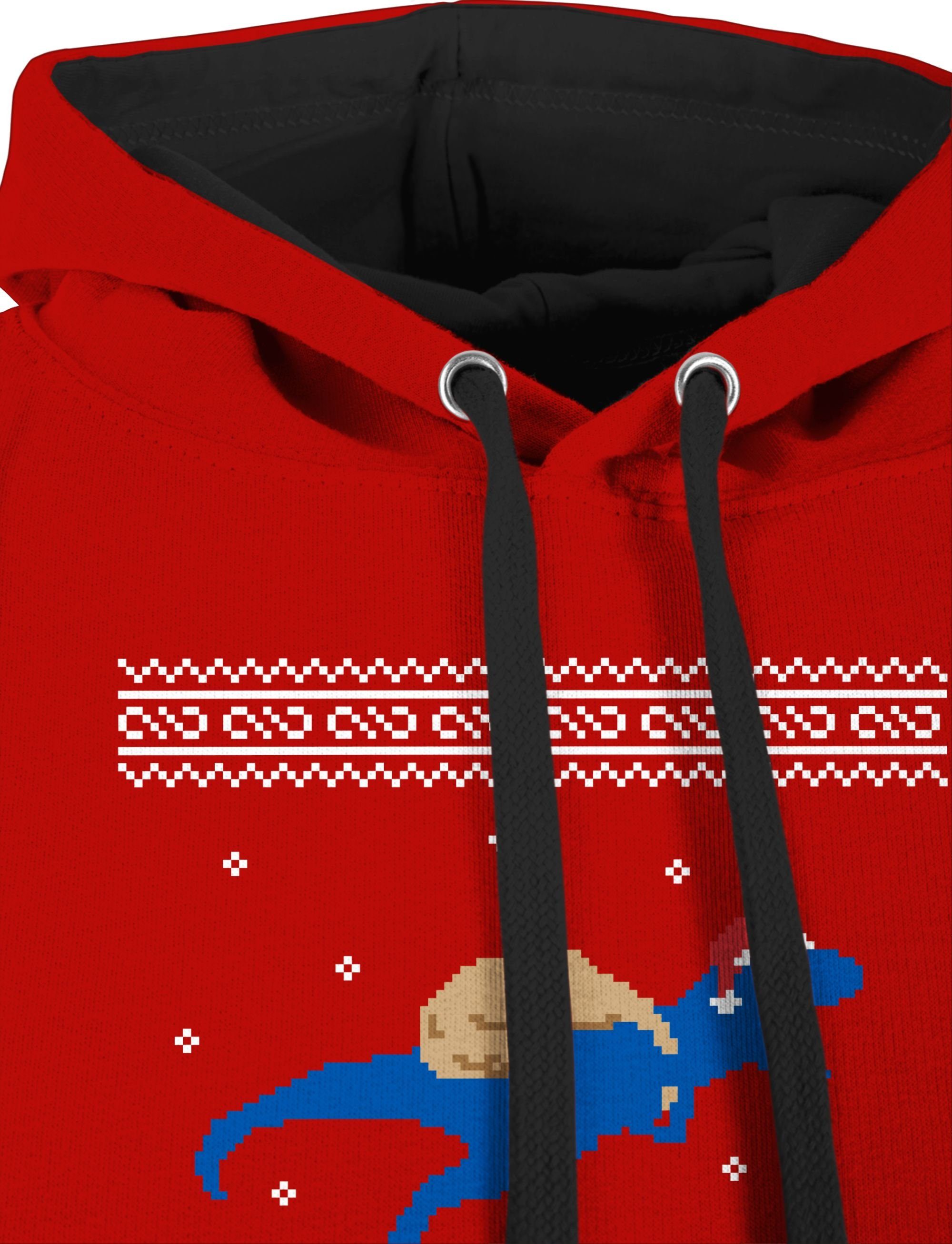Damen Pullover Shirtracer Hoodie Ugly Christmas I T-Rex Merry Christmas - Weihnachten & Silvester Geschenke - Unisex Damen & Her