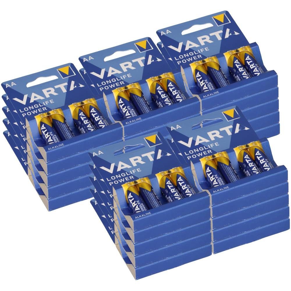 100x Mignon AA LR6 - Batterie Alkaline VARTA Industrial 4006