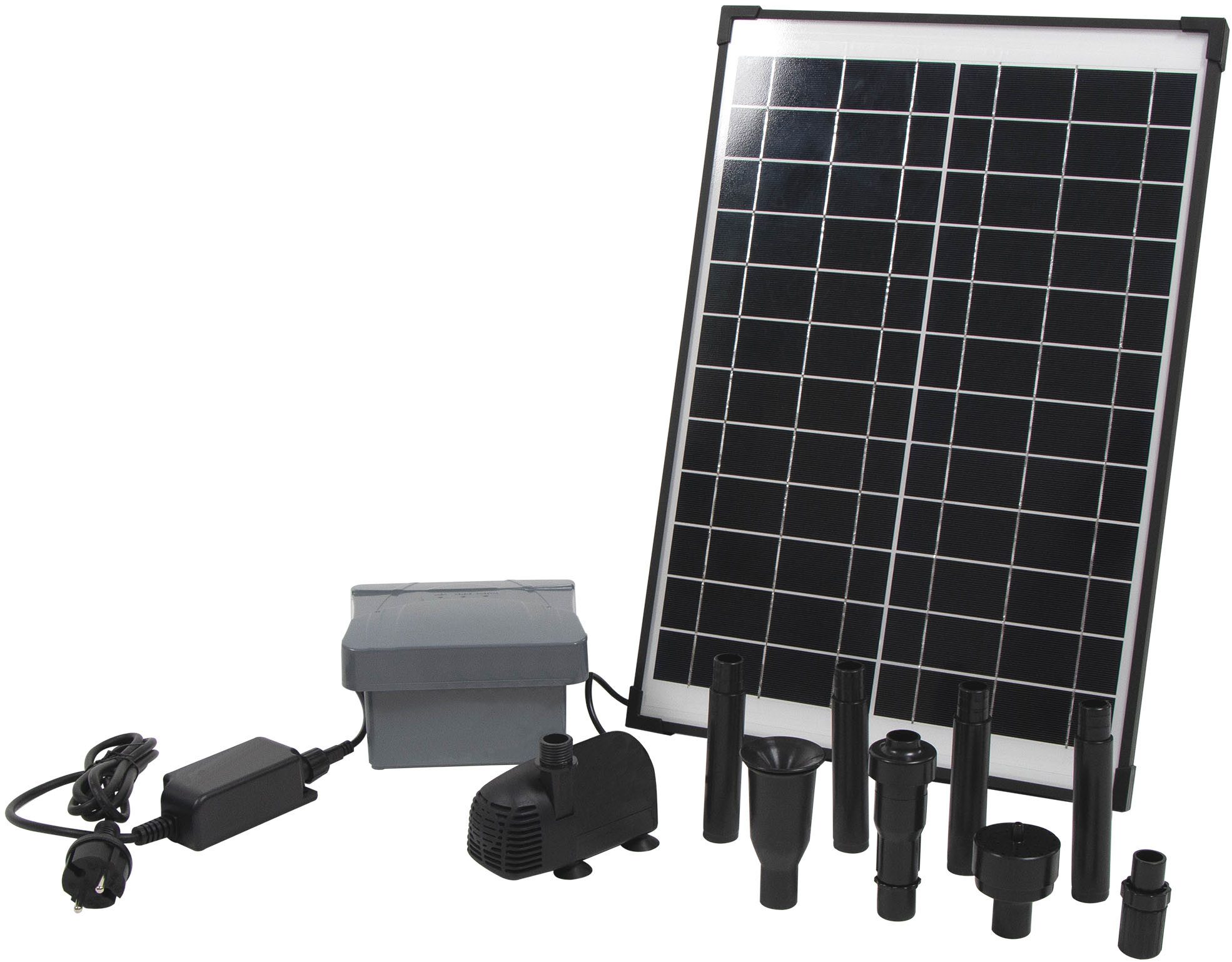 Ubbink Springbrunnenpumpe SolarMax 1000 Accu inkl. PowerControl, Hybrid-Funktion