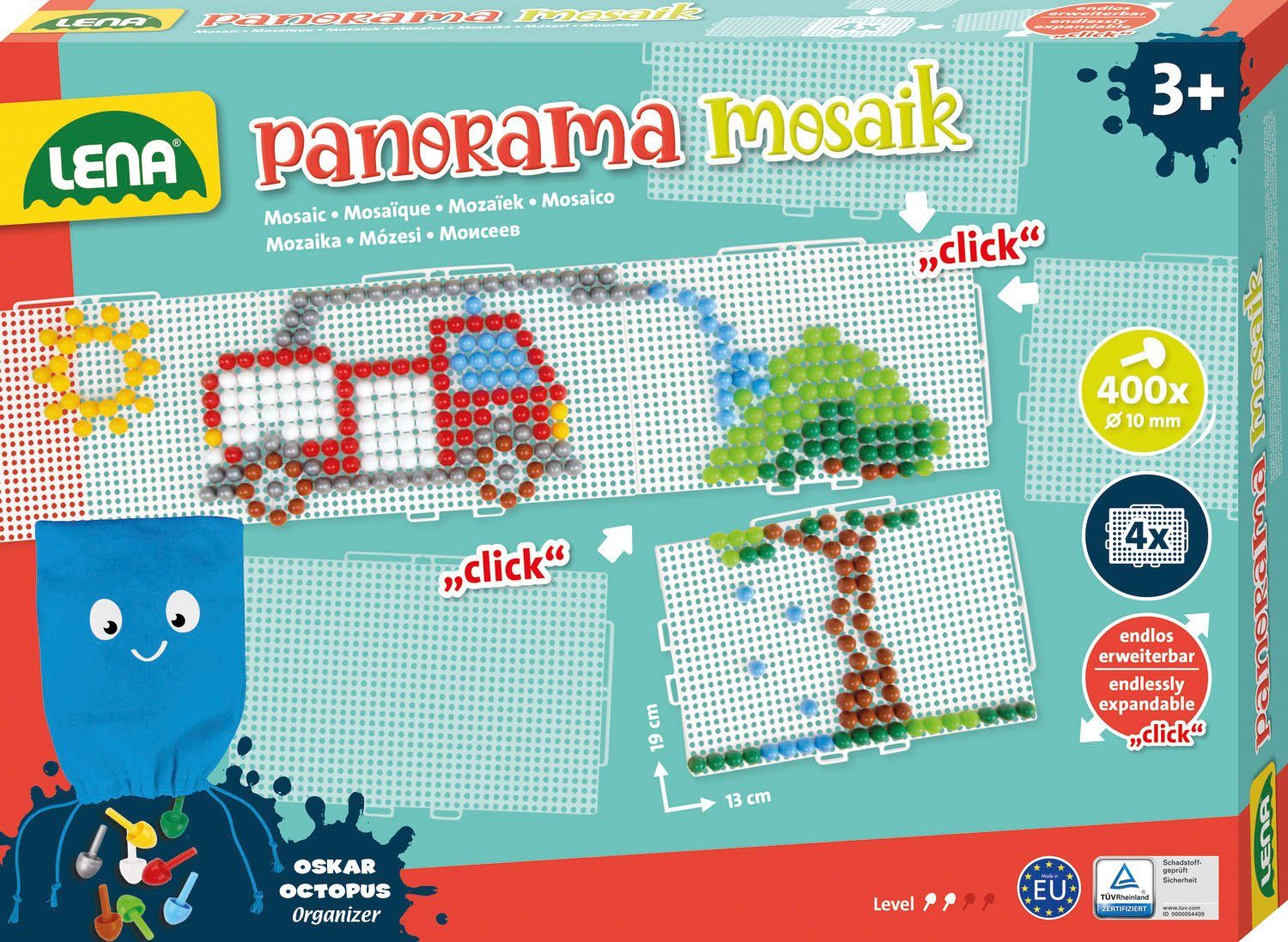 Europe in Made color, Panorama XL Set Mosaik Kreativset Lena®