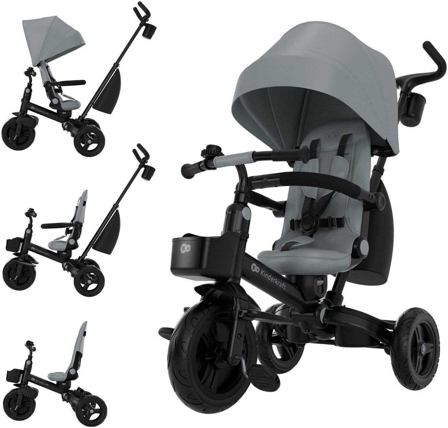 Kinderkraft Dreirad Aveo 2 Plus, multifunktional