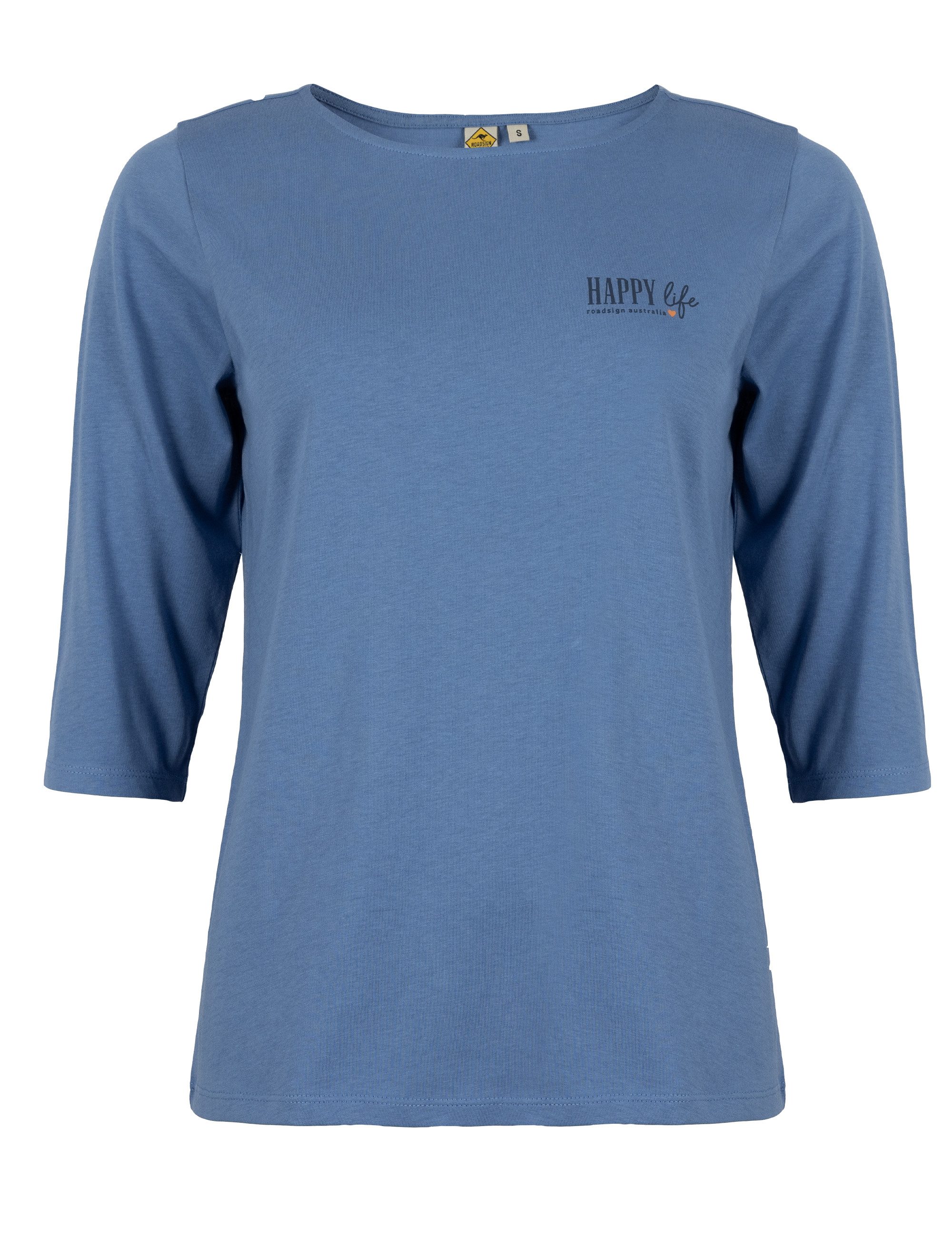 ROADSIGN australia Langarmshirt Happy Life (1, 1-tlg., 1) Shirt mit positiven Print für inspirierende Alltagslooks