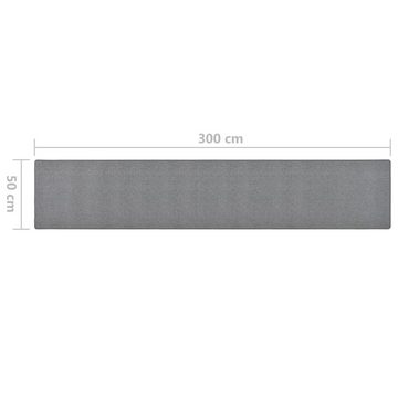 Teppich Teppichläufer Dunkelgrau 50x300 cm, furnicato, Rechteckig