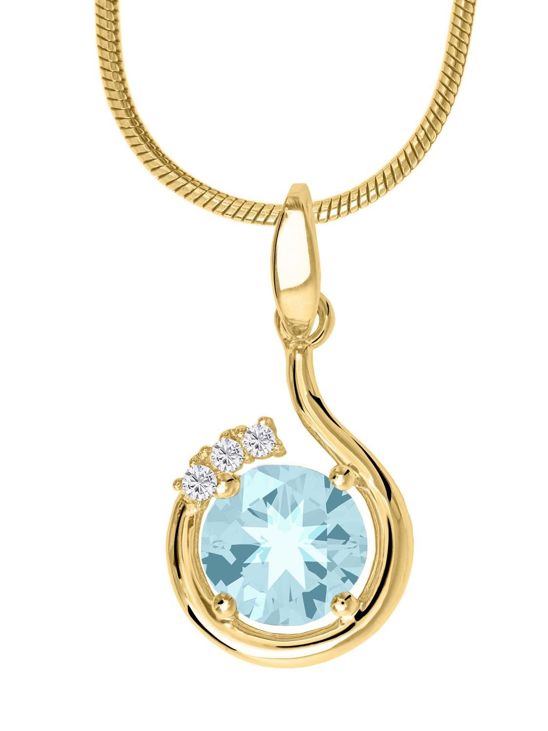 My Gold Kettenanhänger Damen Topas Anhänger günstig online kaufen