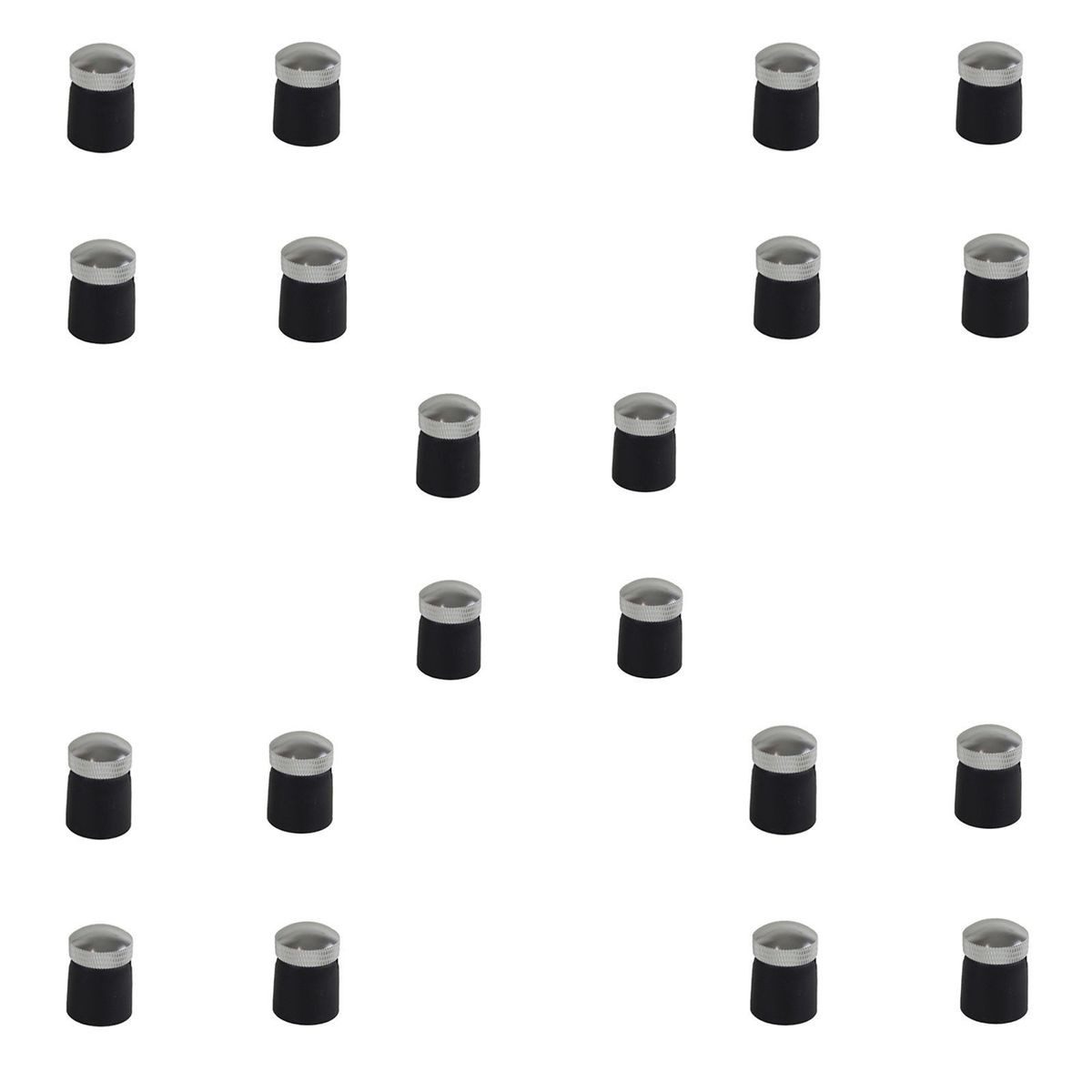 All Ride Abdeckkappe Hutmuttern 17mm 20-teilig Radmuttern Auto Radschrauben Abdeckung, (20-St), inkl. Abzieher