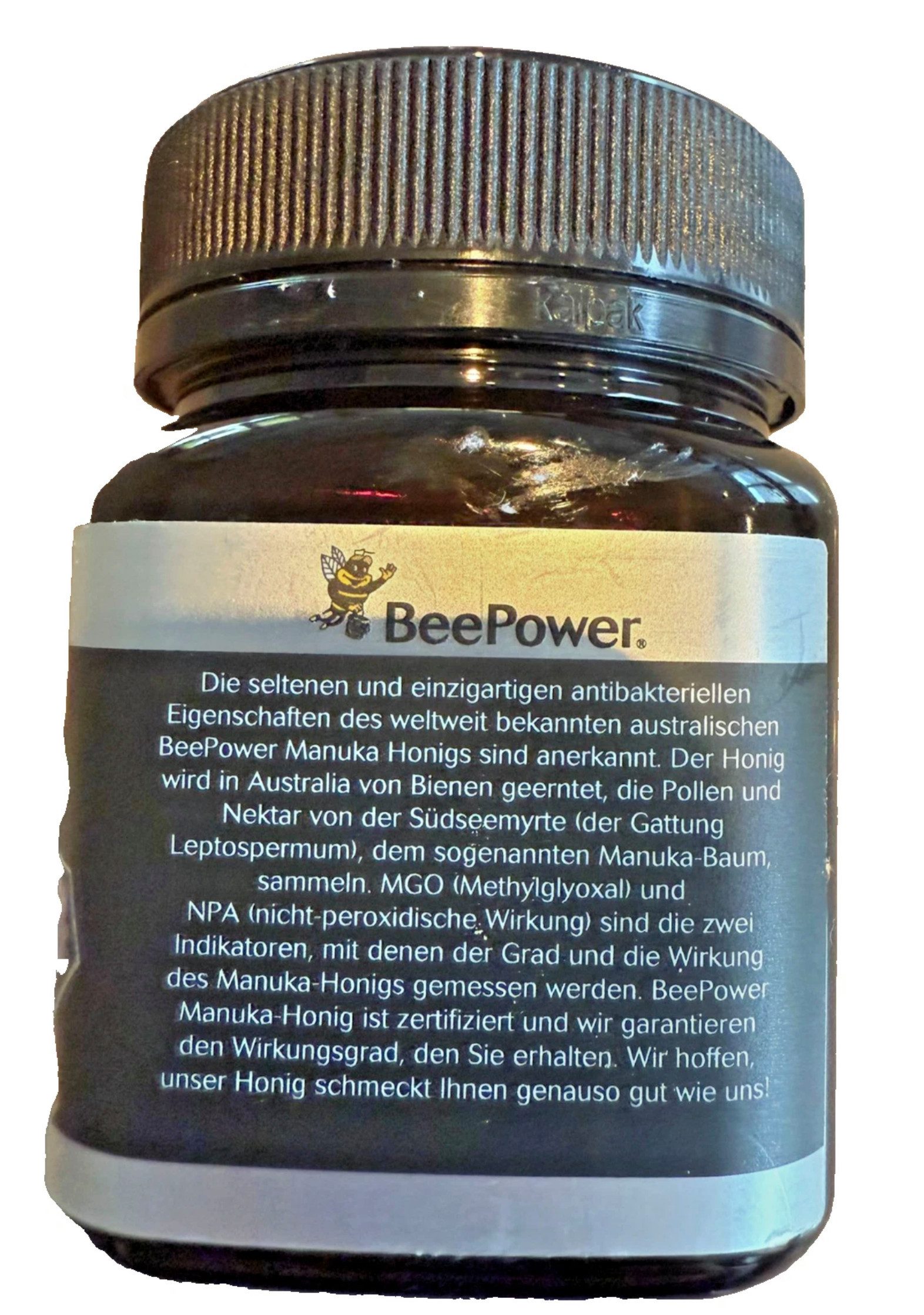 BeePower Honig Manuka-Honig Australischer MGO 83+ Halal Kosher Premium 250g, 1 x 250 g, 1 St., Australian Manuka Honey Association Member