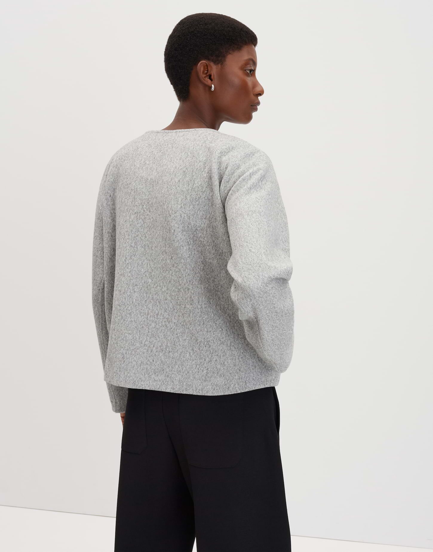 someday Sweater UBEA Regular in O-Silhouette Sweatjacke in O-Silhouette mit dezenter Struktur