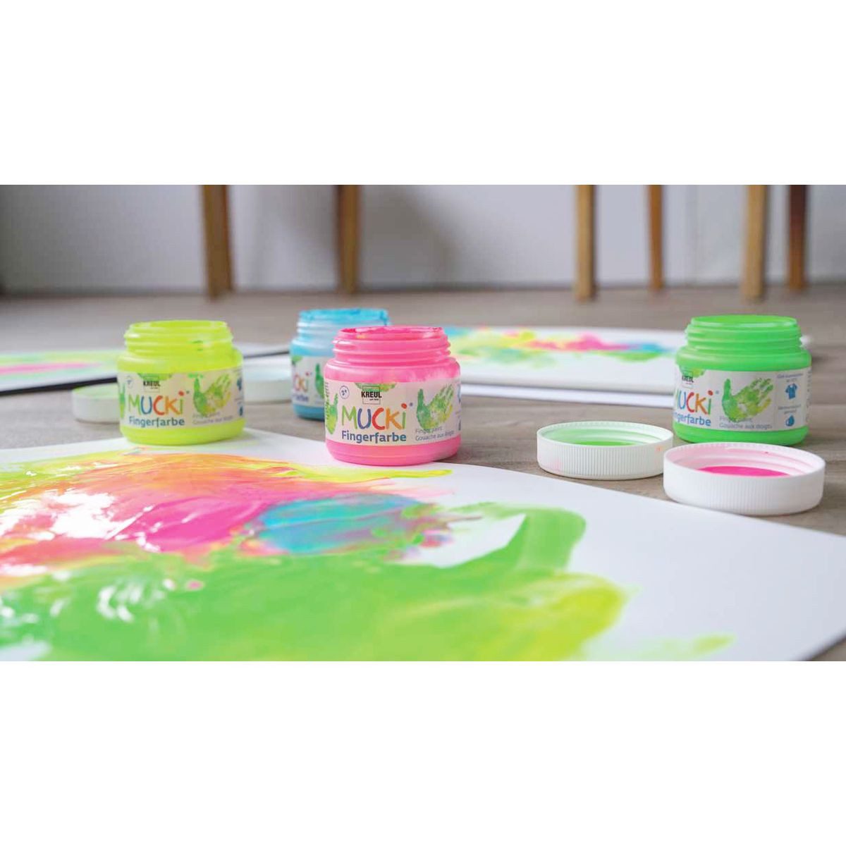 C. KREUL Fingerfarbe KREUL Fingerfarben MUCKi weiß 150ml Dose