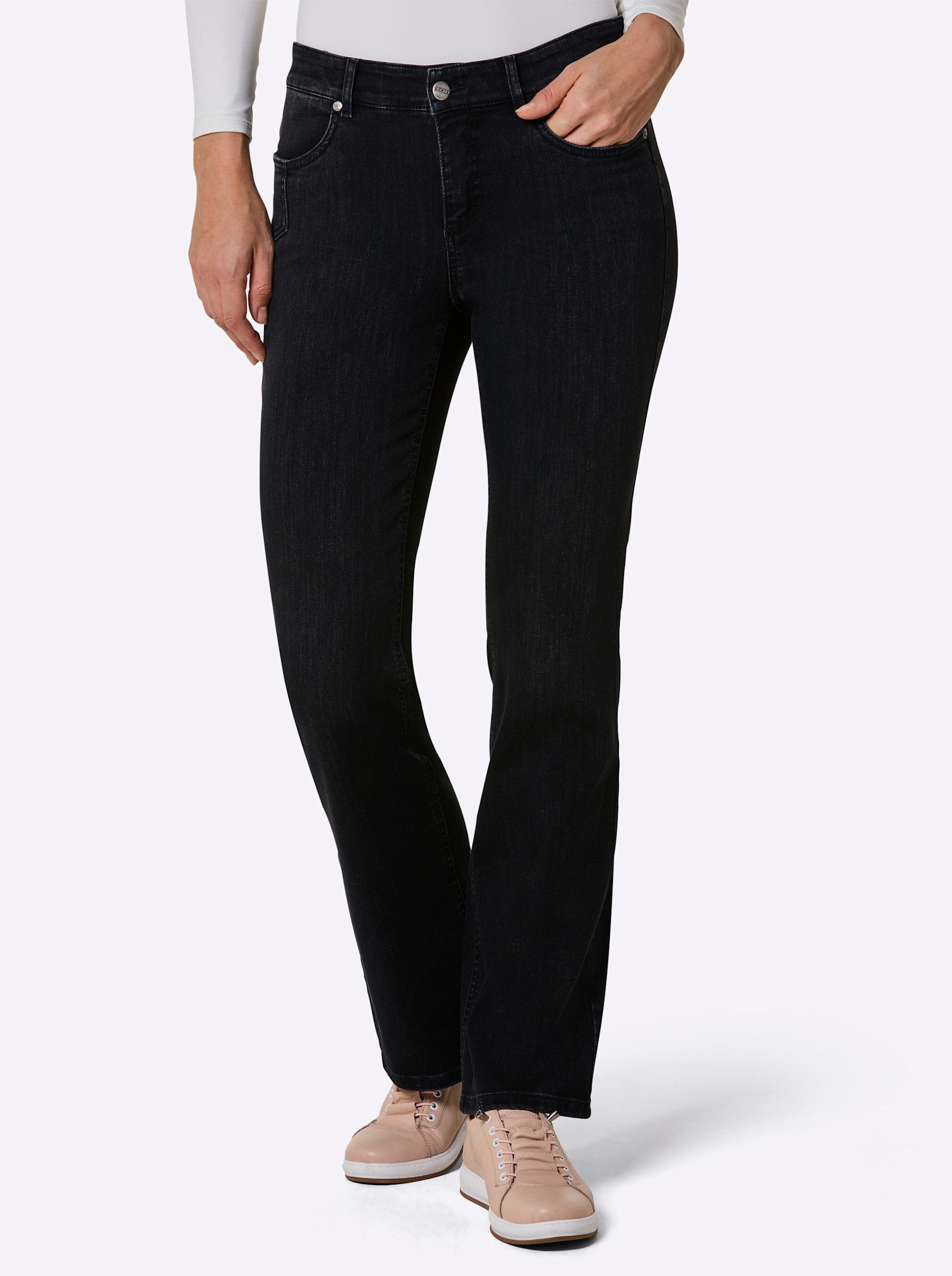 ascari Bequeme Jeans Edel-Jeans leicht vertieft