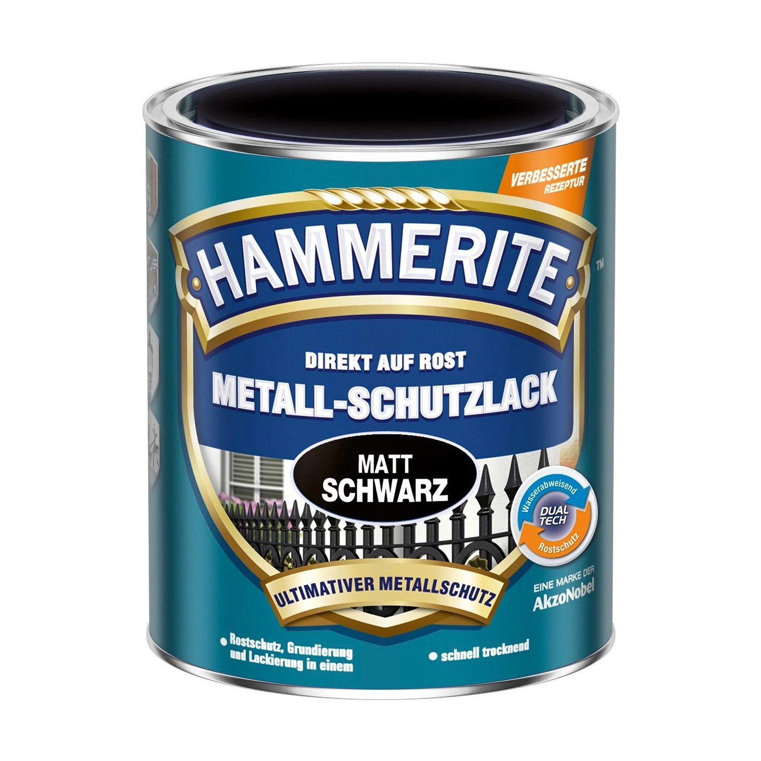 Metallschutzlack schwarz matt / 15753