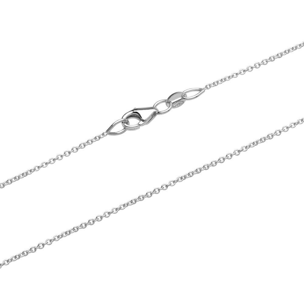 Unique Goldkette Ankerkette für Damen aus 750er Weißgold GC0020