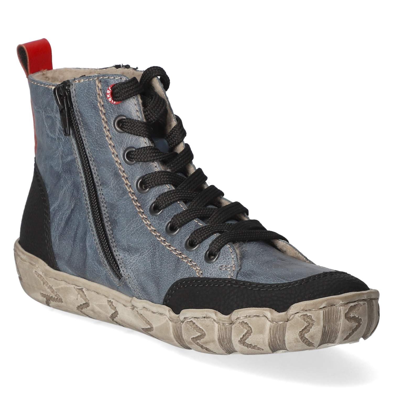 Rieker Rieker Boots L0370-14 Damen Leder und Synthetik blue Winterstiefel – Bild 5 von 5