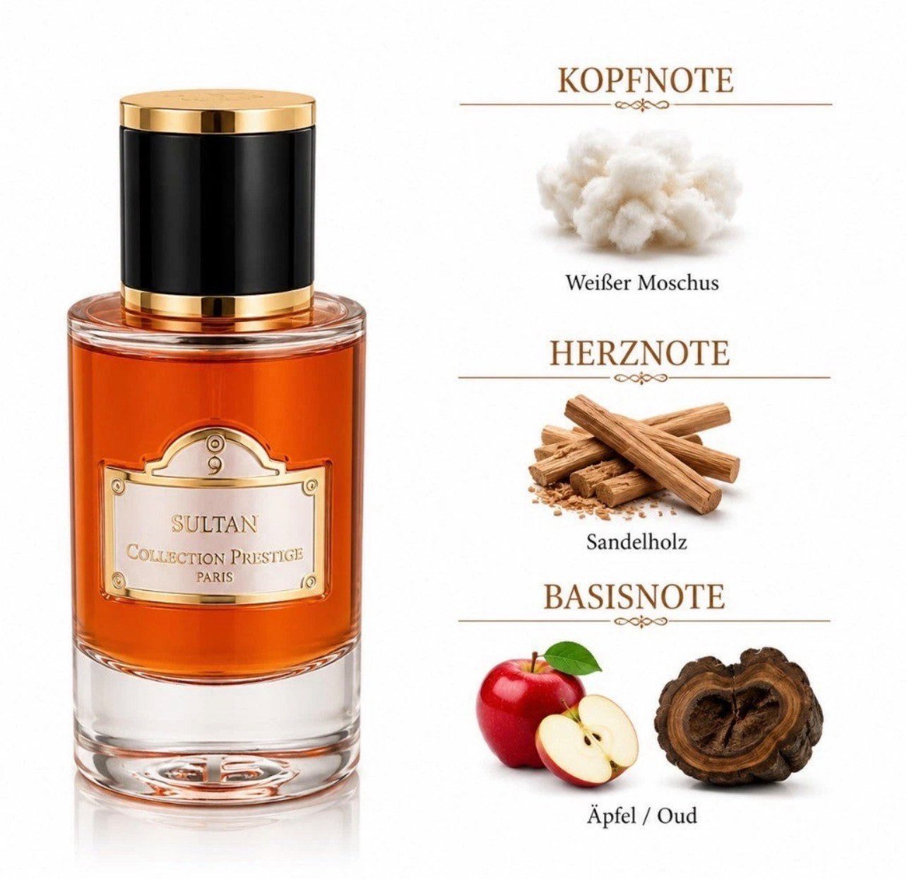 Collection Prestige Eau de Parfum No 9 Sultan, Unisexduft, Top Duft, 100% Original