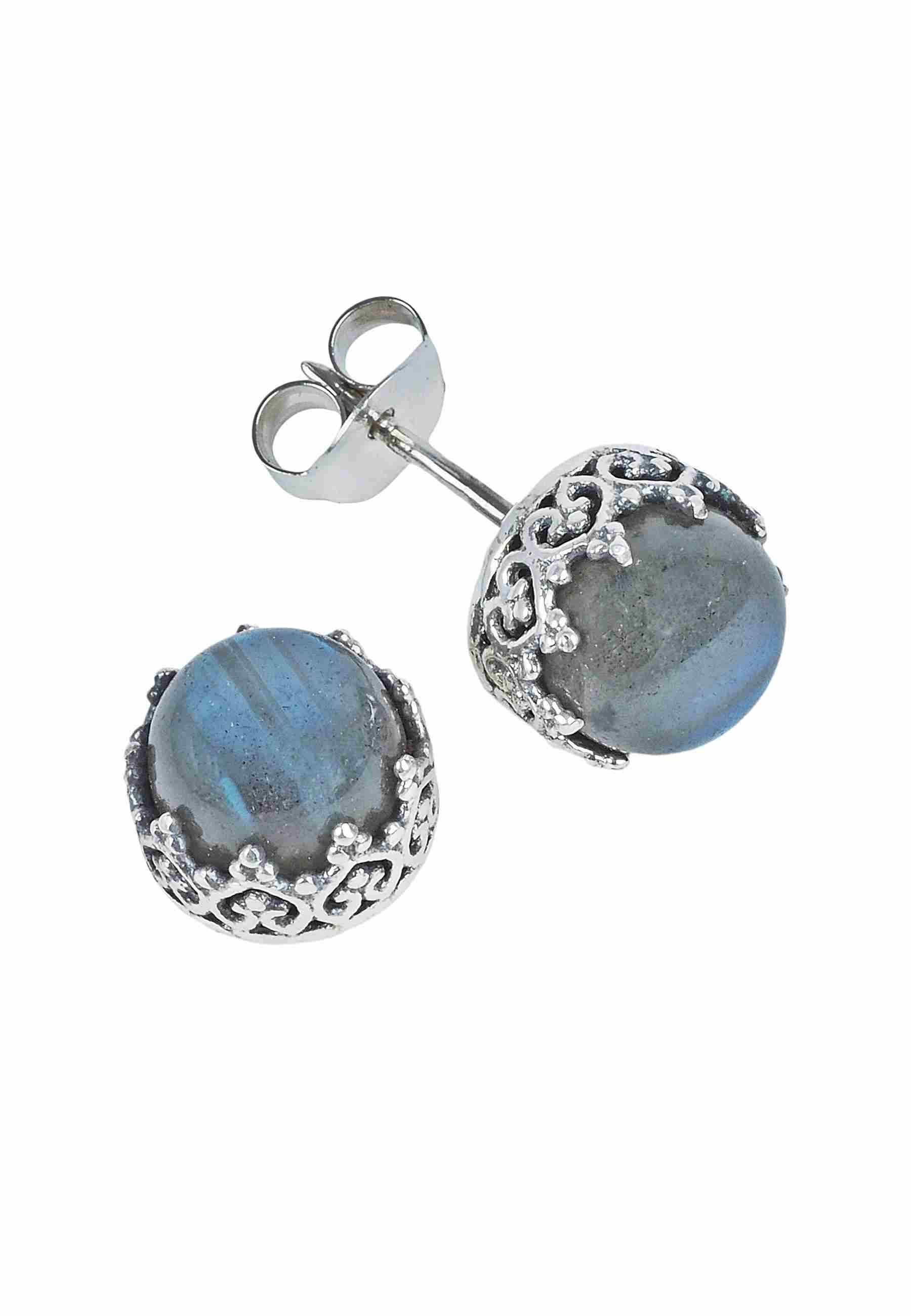 mantraroma Paar Ohrstecker Ohrstecker NAPULO aus 925 Silber mit Labradorit günstig online kaufen