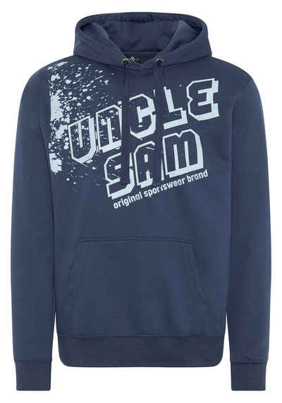 Uncle Sam Kapuzensweatshirt mit kreativem Print-Finish