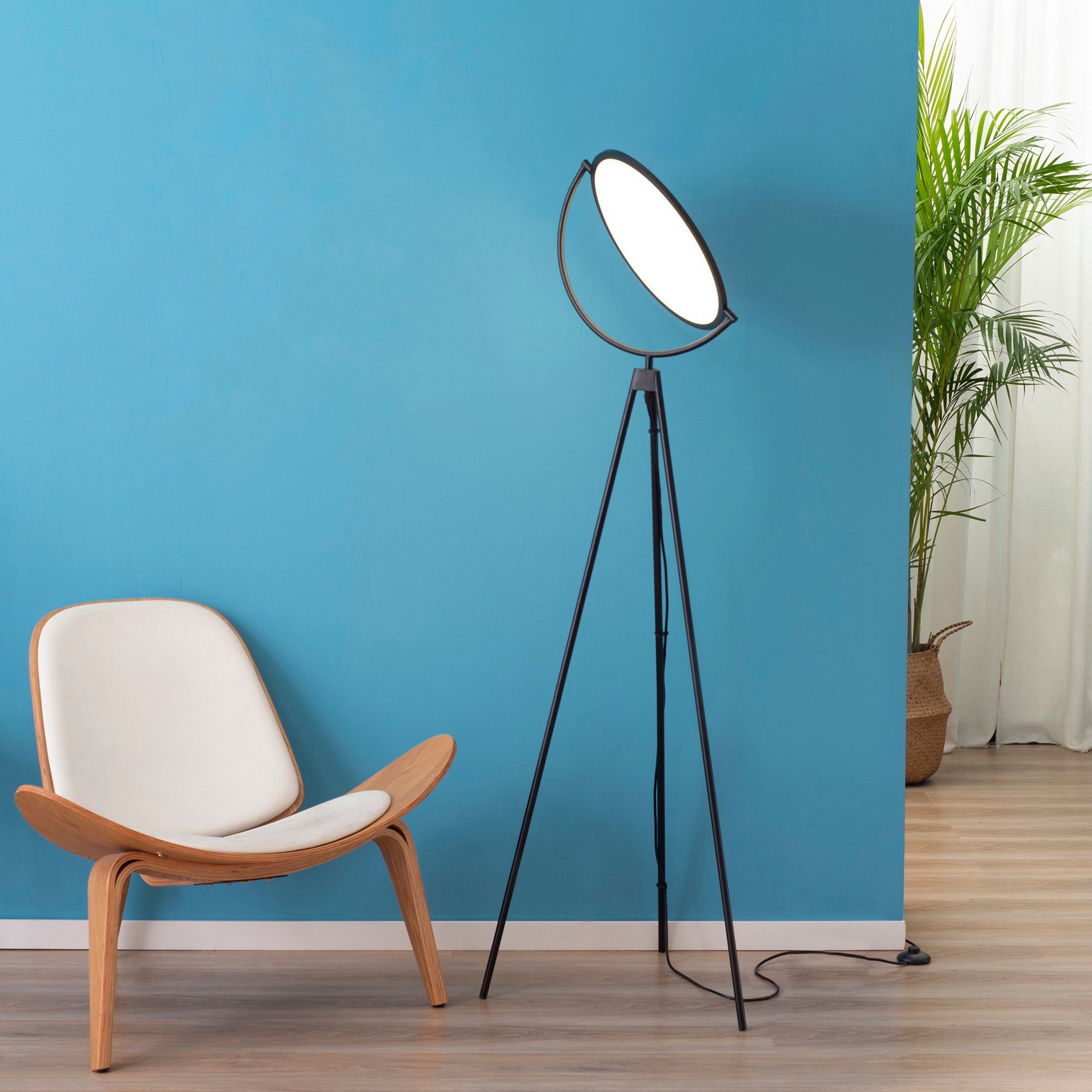 HOMCOM Stehlampe Stehleuchte mit LED um günstig online kaufen