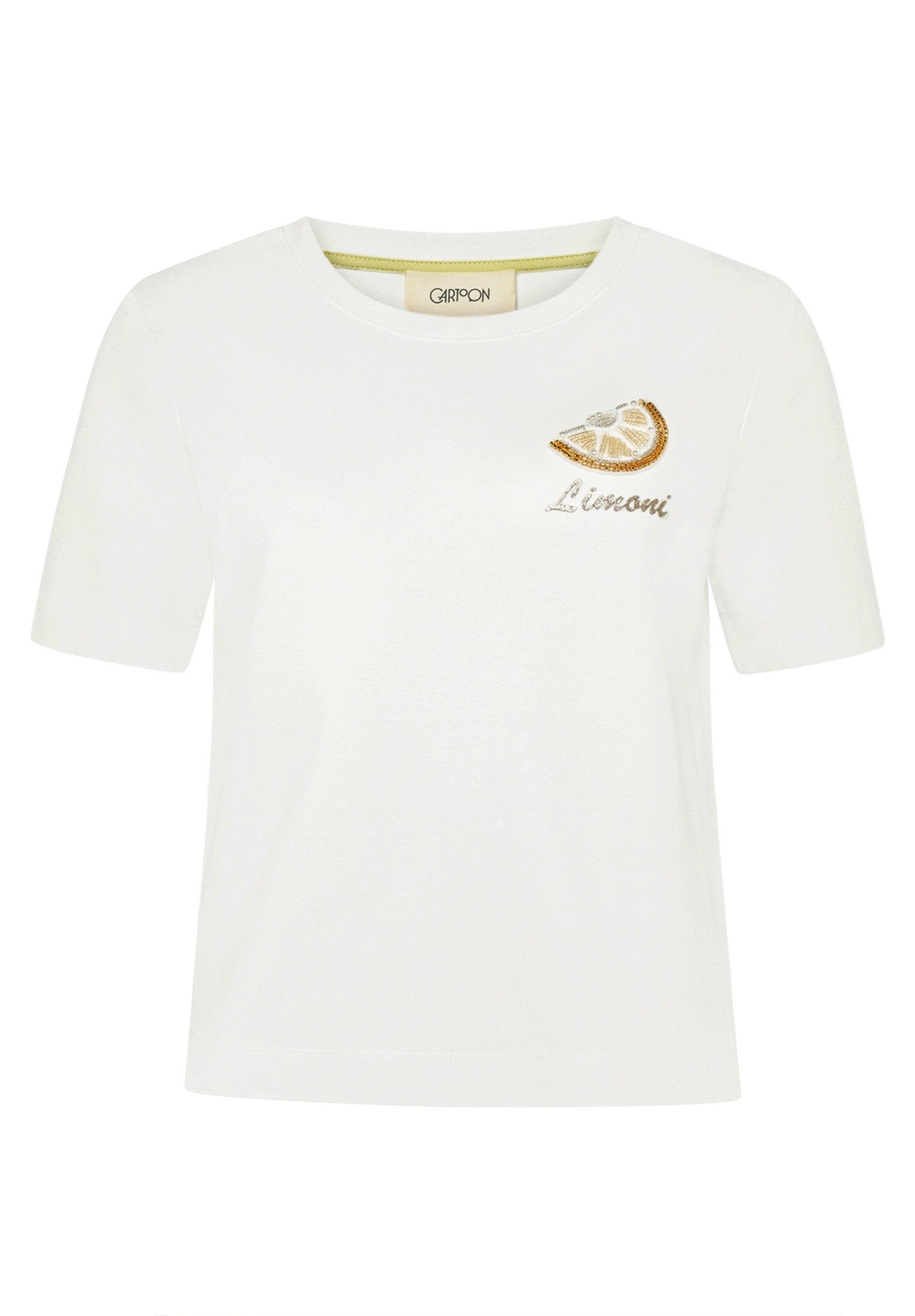Cartoon Kurzarmshirt Damen mit Rundhalsausschnitt (1-tlg) günstig online kaufen