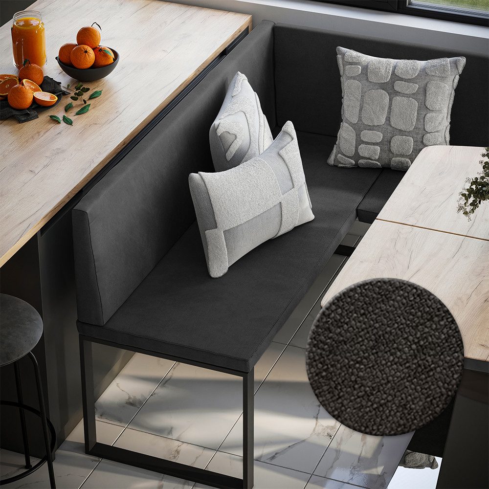 Vicco Sitzbank Ravon, Anthrazit, 150 x 150 cm (1-St)