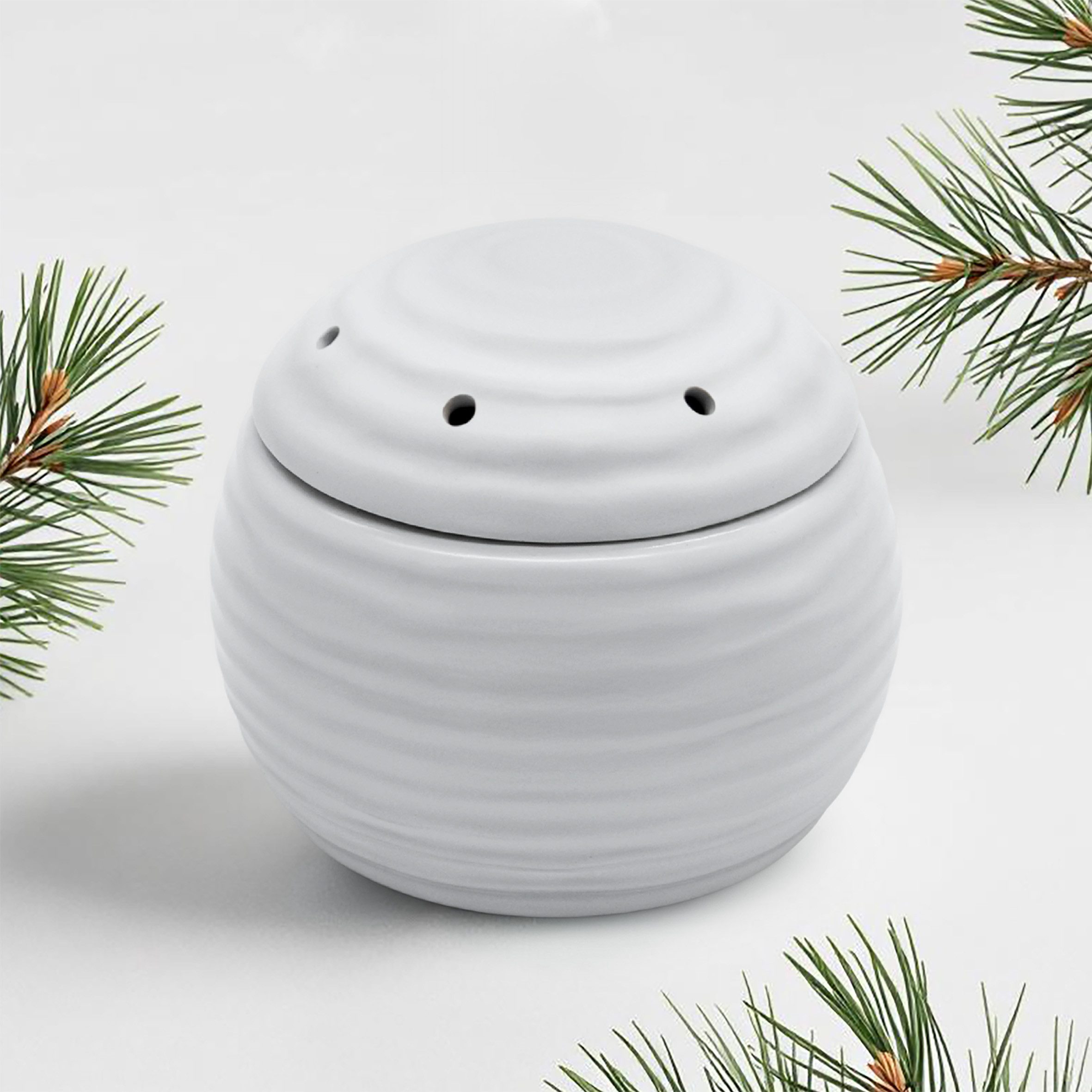 Spetebo Duftlampe Elektrische Duftlampe für Scentsicles Weihnachtsduft Granulat - 10 cm (Anzahl, 1 St., Stück), Inklusive 3 Beutel