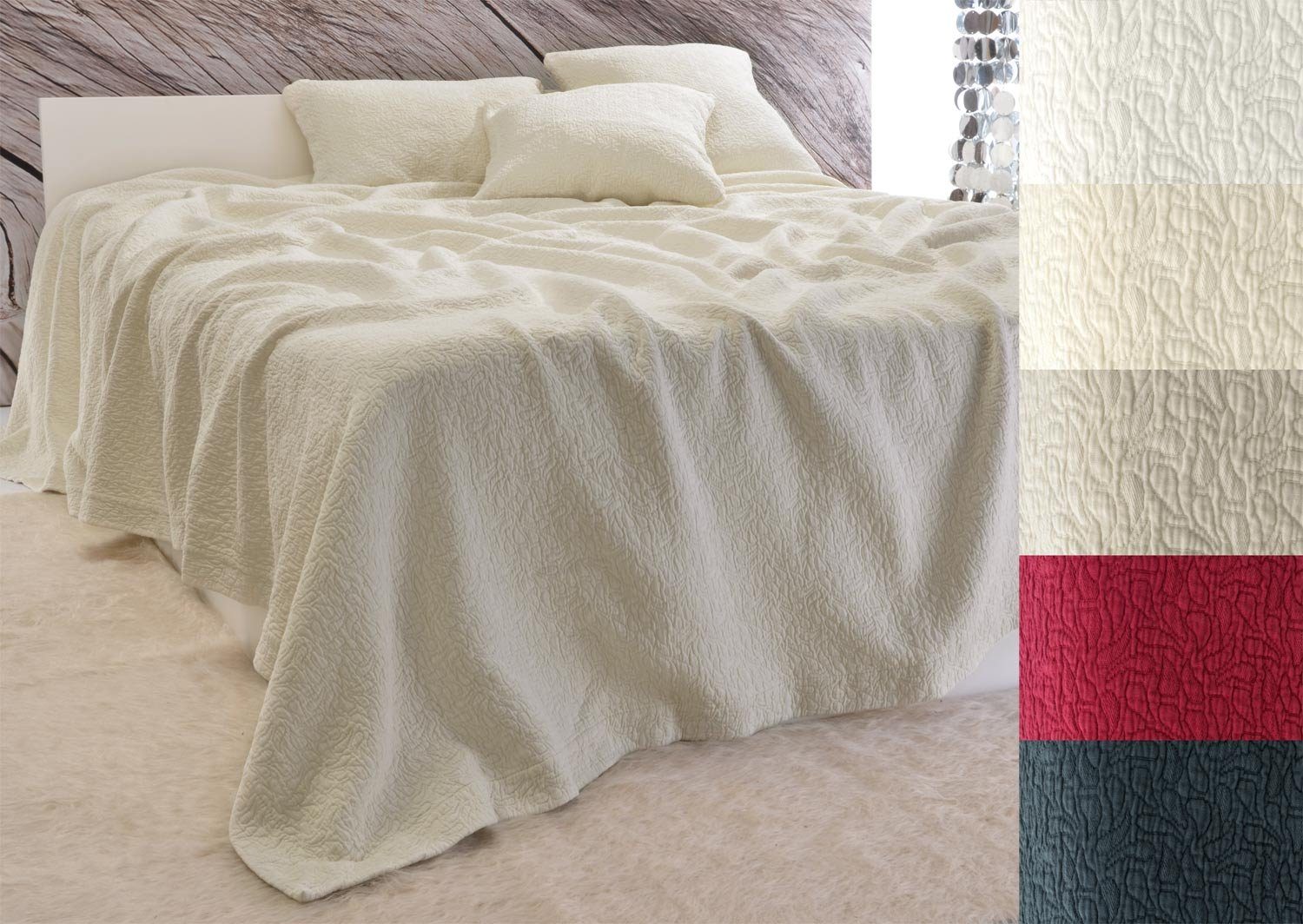 Wohnen und Accessoires GmbH & Co. KG Bettüberwurf Tagesdecke Estoril - Paisley Muster