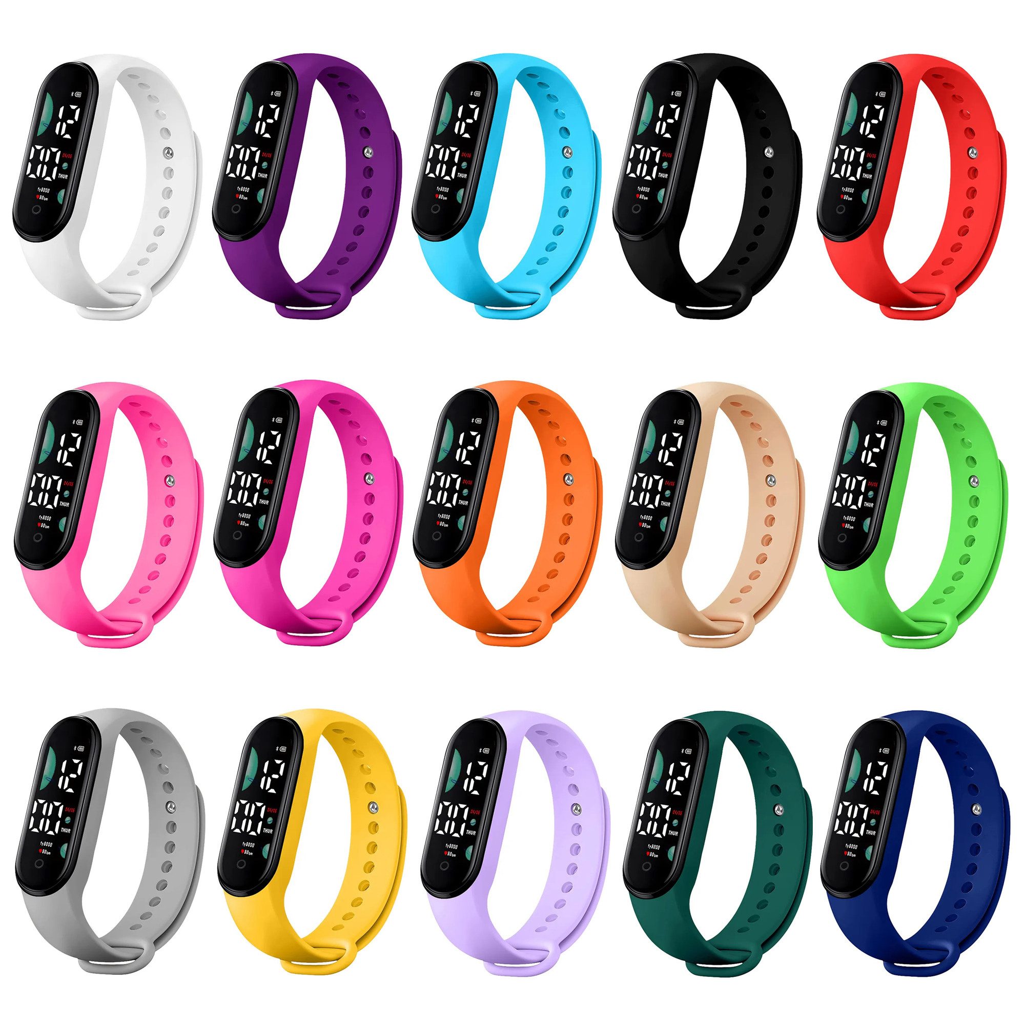 Taffstyle Quarzuhr Digitale Armbanduhr LED Silikon günstig online kaufen