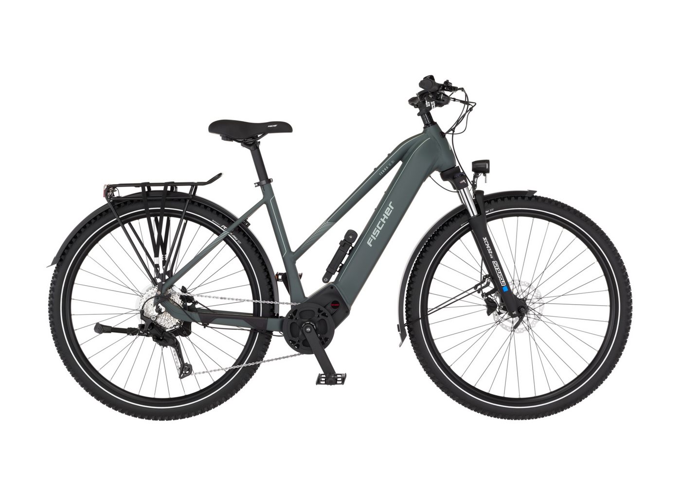 FISCHER Fahrrad E-Bike Trekkingrad TERRA 6.8I 711 ULTIMATE, 9 Gang Shimano Cues RD-U3020 Schaltwerk, Mittelmotor, 711 Wh