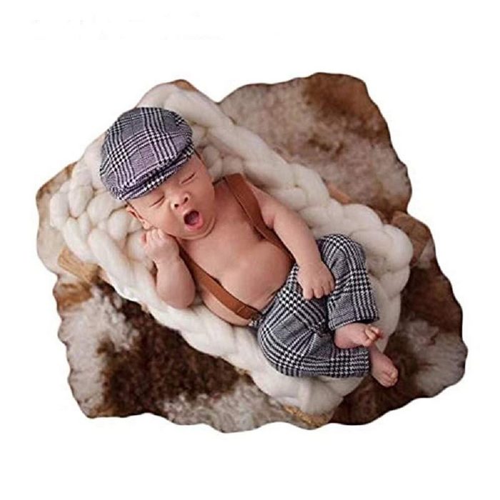 Matissa & Dad Neugeborenen-Geschenkset Baby Fotoshooting Kostüm (2-tlg)