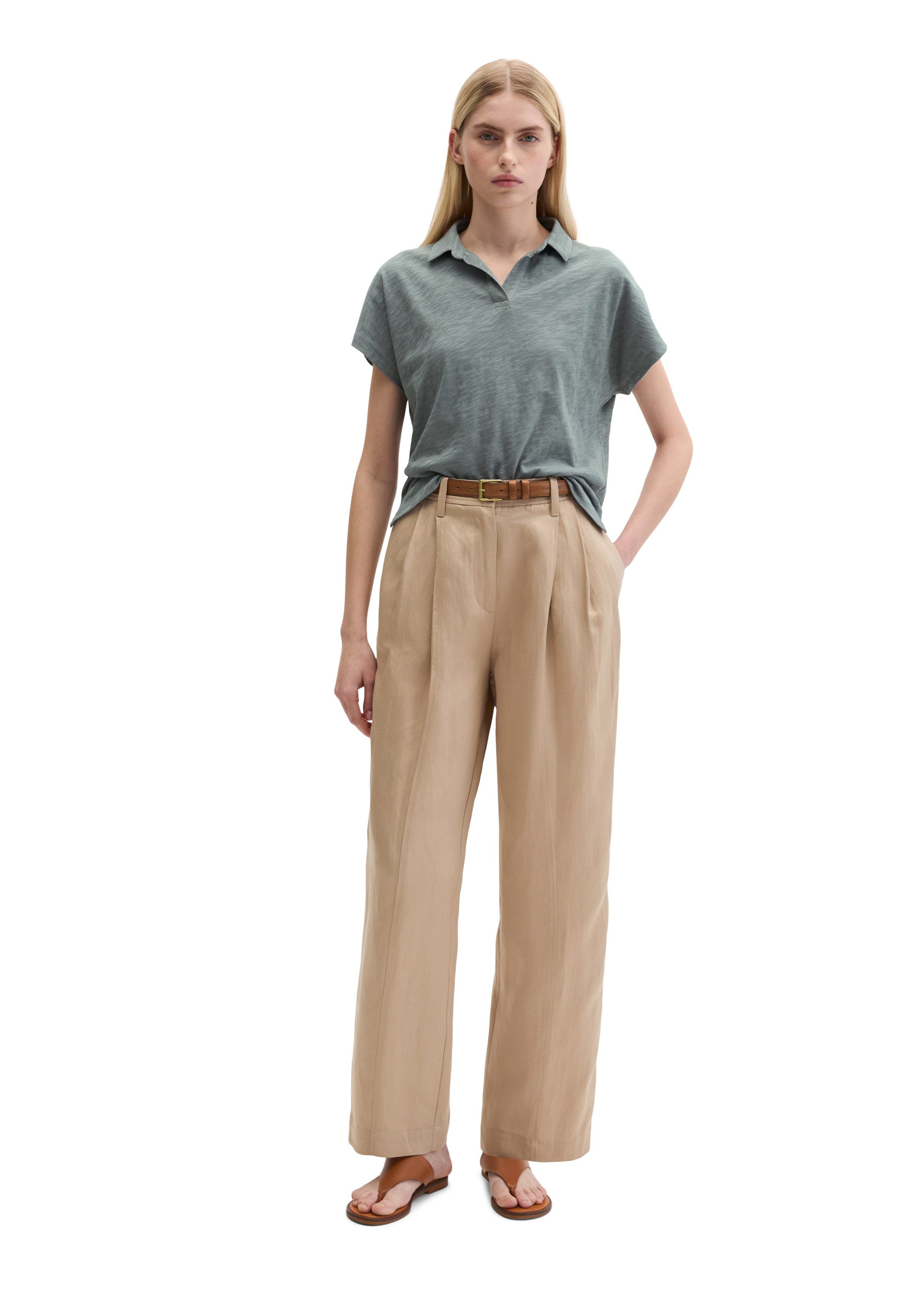 Marc O'Polo Poloshirt aus Slub Jersey – Bild 5 von 5