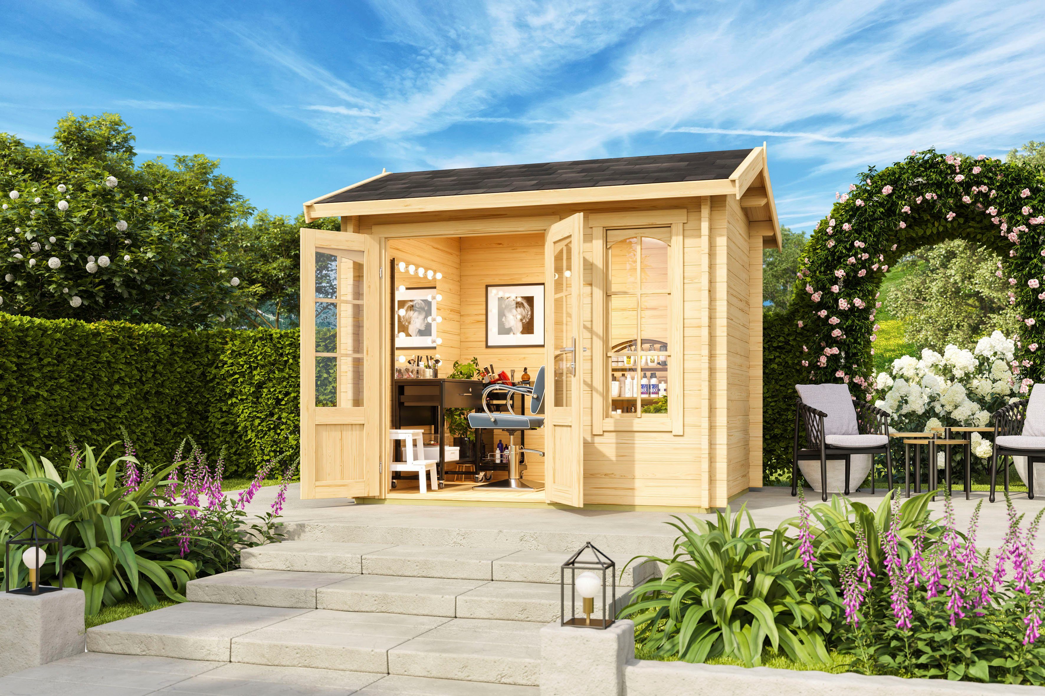 LASITA MAJA Gartenhaus Alex, BxT: 290x254 cm, (Set, inkl. Fussbodenbretter zum verlegen)