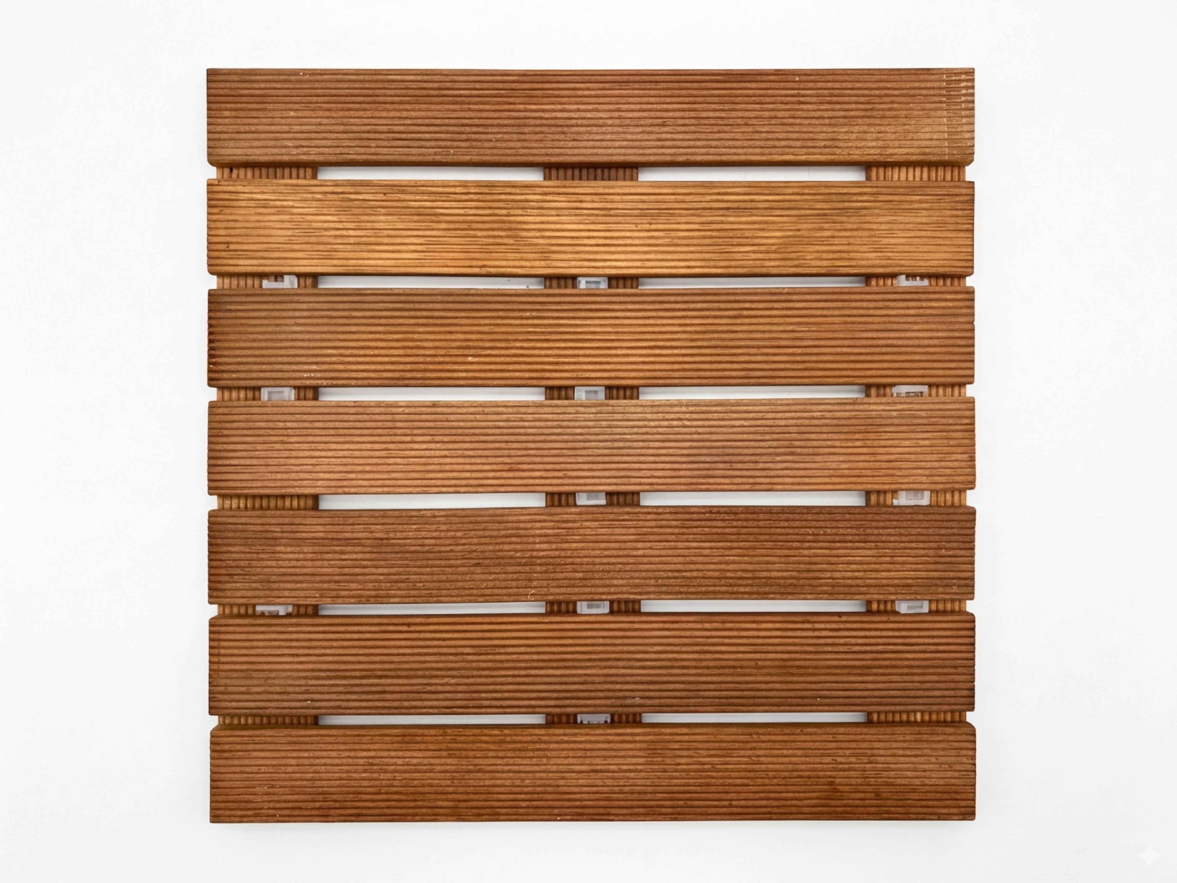 Belladoor Terrassenplatte Terrassenfliese Bangkirai Holzfliese, Holz 50x50, Braun