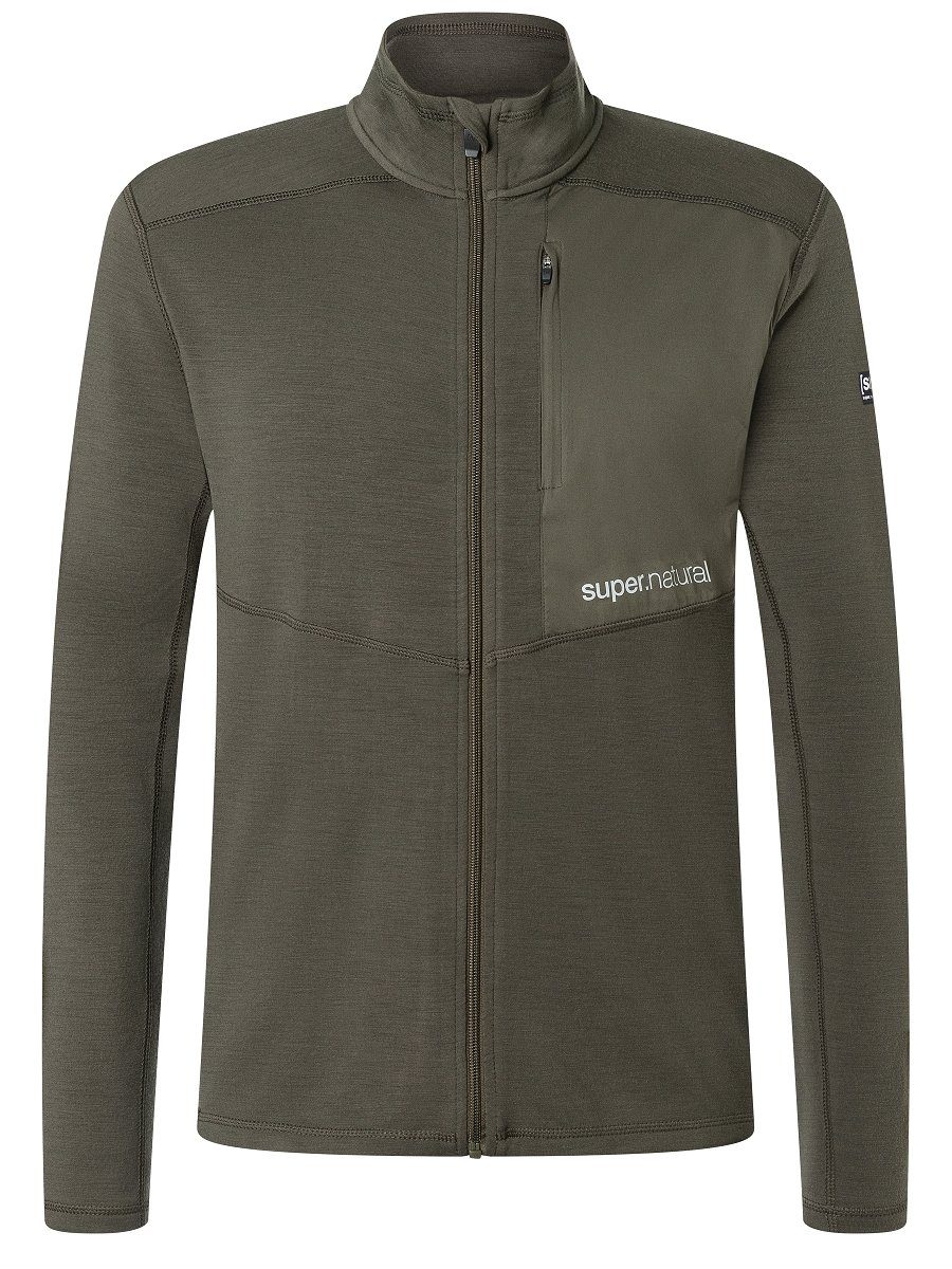 SUPER.NATURAL Outdoorjacke Merino Jacke M ADVENTURE TRACK funktioneller Merino-Materialmix