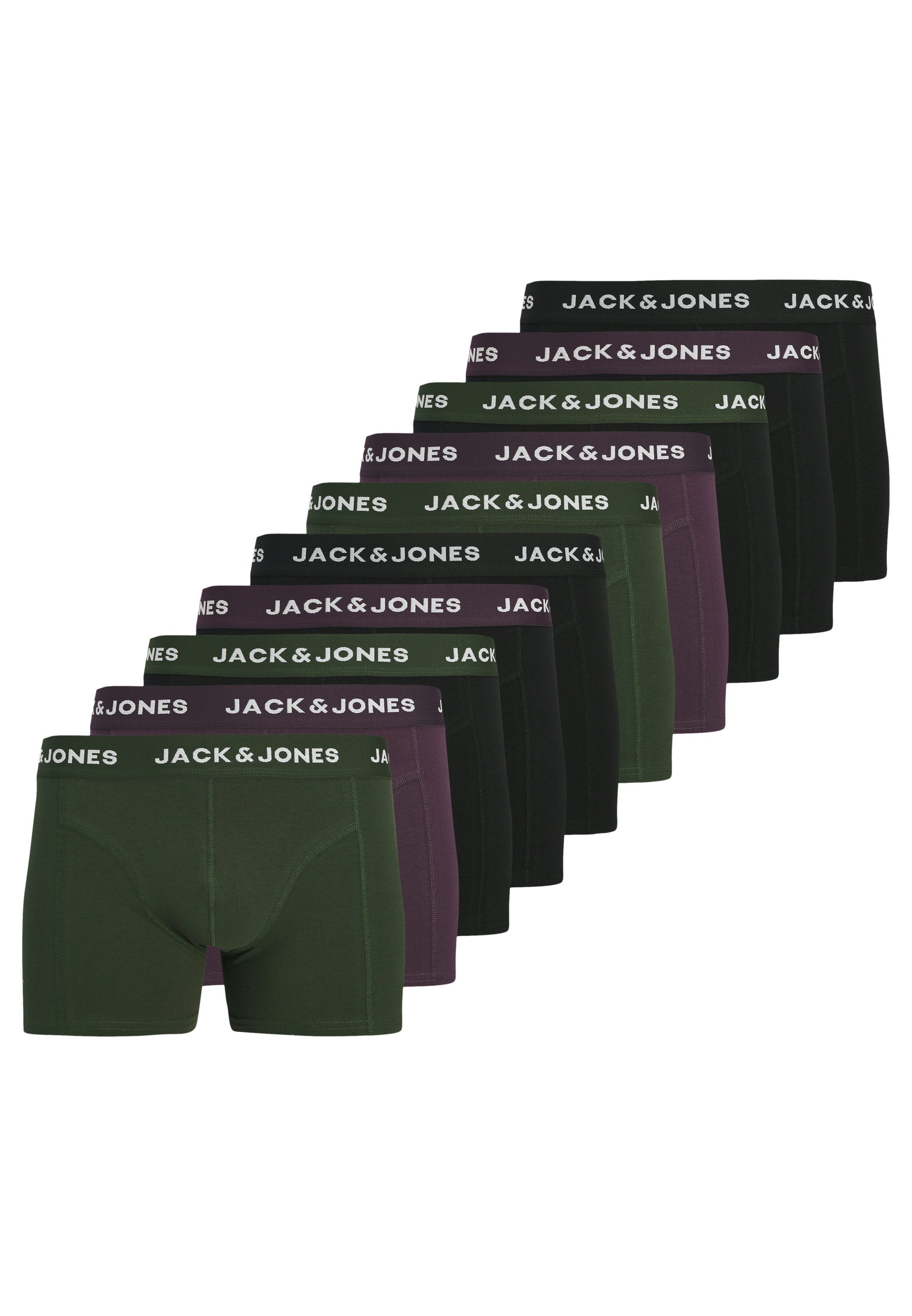 Jack & Jones Retro Boxer 10er Pack Solid (Spar-Set, 10-St) Retro Short / Pa günstig online kaufen