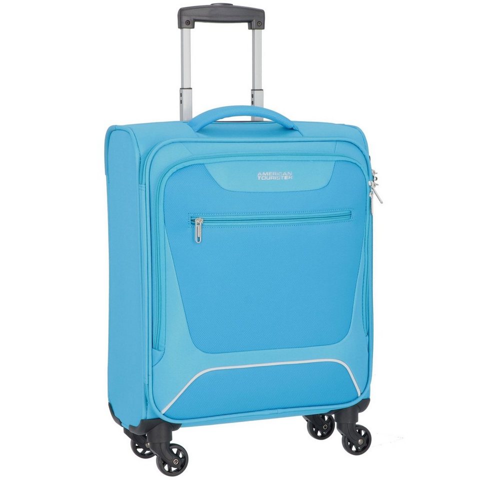 American Tourister® Weichgepäck-Trolley Hyperbreez, 4 Rollen, Polyester,  Ausstattungen: arretierbarer Griff, Kreuzpackgurt, Netzfach