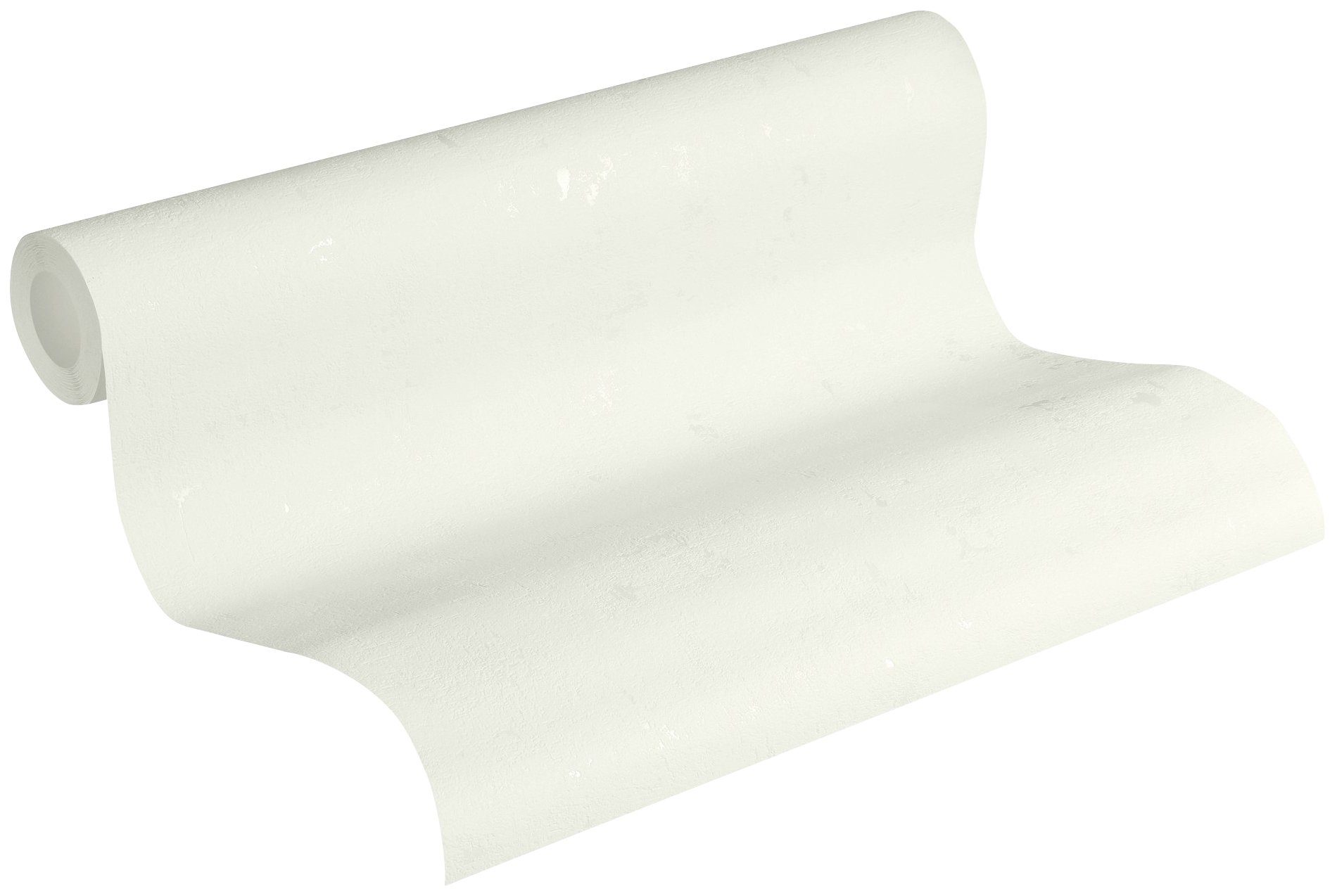 A.S. Création Vliestapete Blooming in Vintage Optik, strukturiert, uni, Uni Tapete Einfarbig