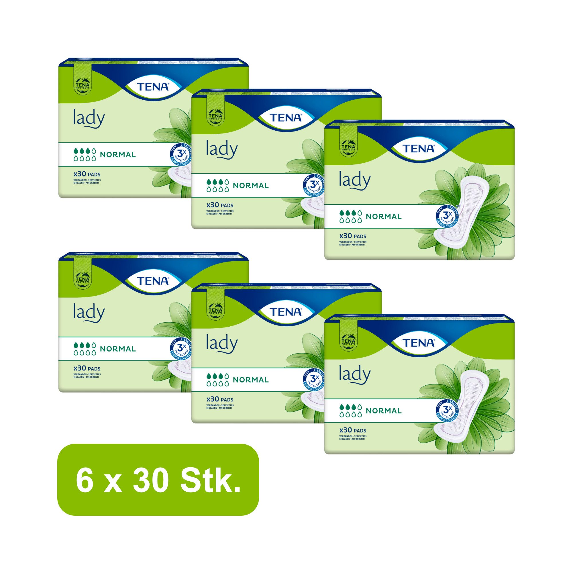 TENA Inkontinenz-Einlage TENA LADY - Normal, 180-St.