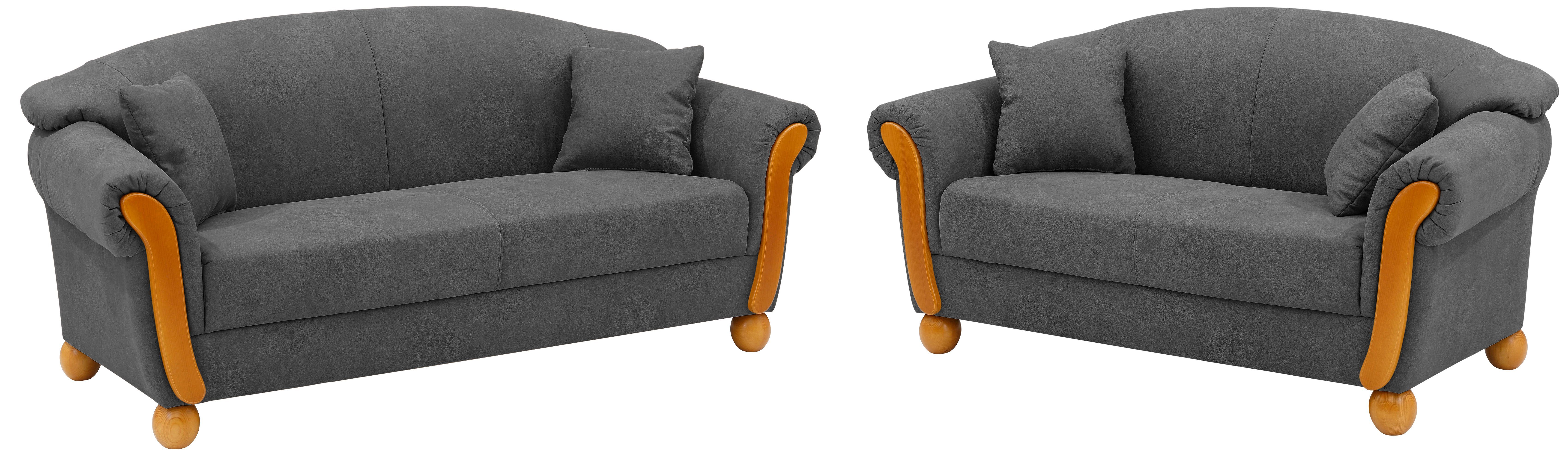 Home affaire 3-Sitzer Milano, Set 2 Teile, 2-Sitzer und 3-Sitzer, incl. Zierkissen