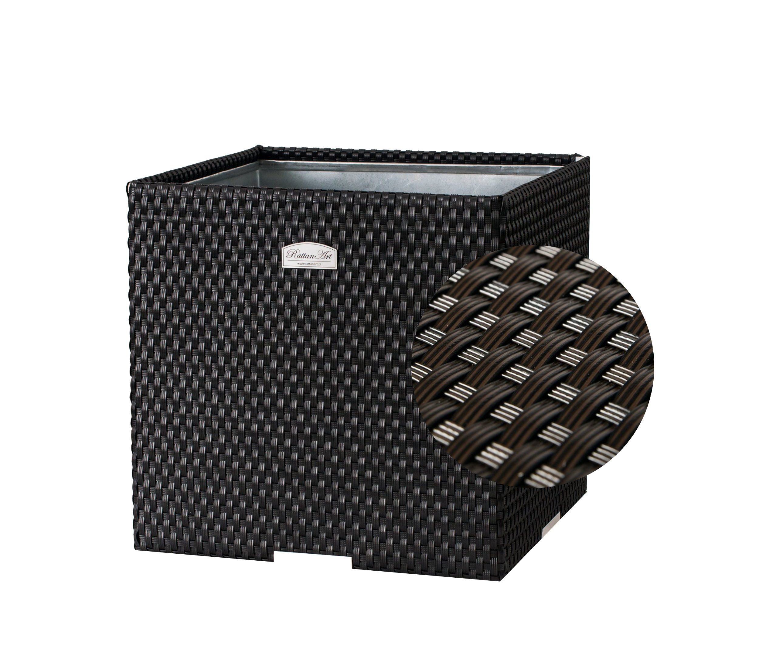 dynamic24 Pflanzkübel, Polyrattan Pflanzgefäß günstig online kaufen